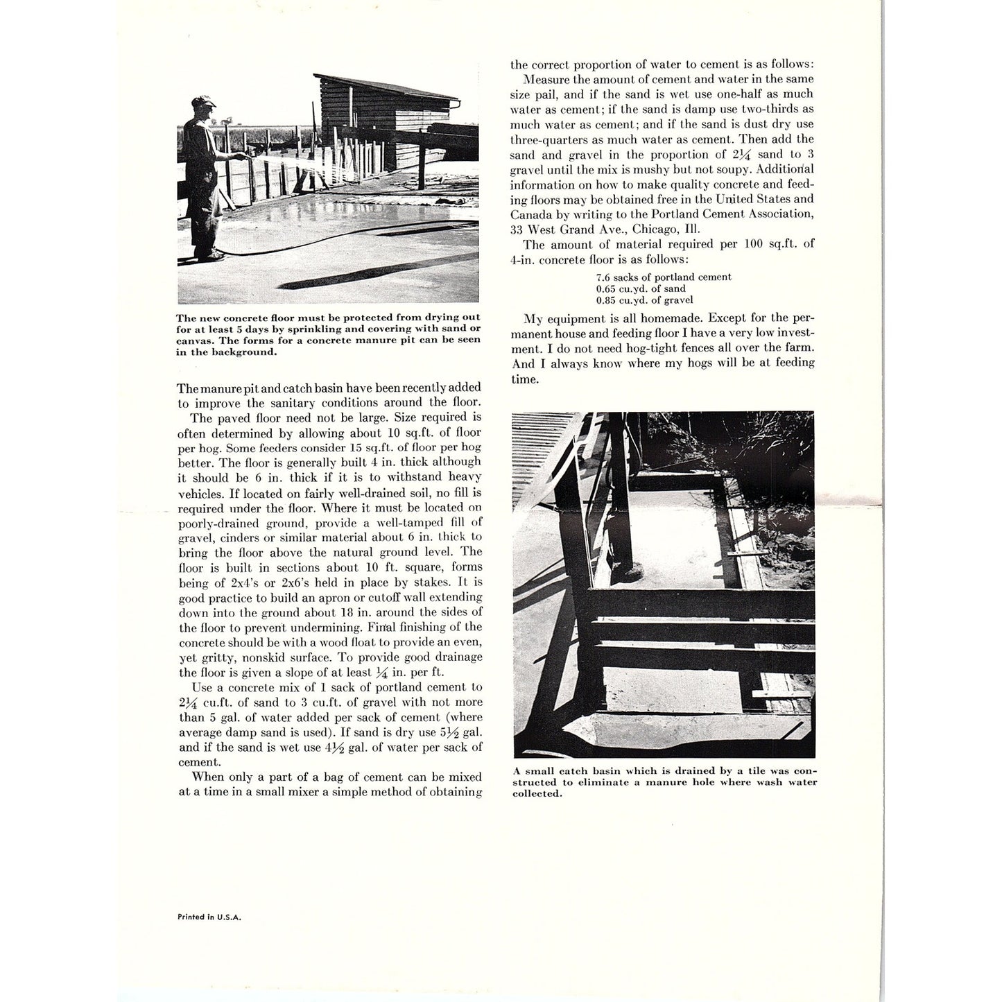 New Method of Raising Hogs 1940s Leaflet John H Hendricks AG5-2