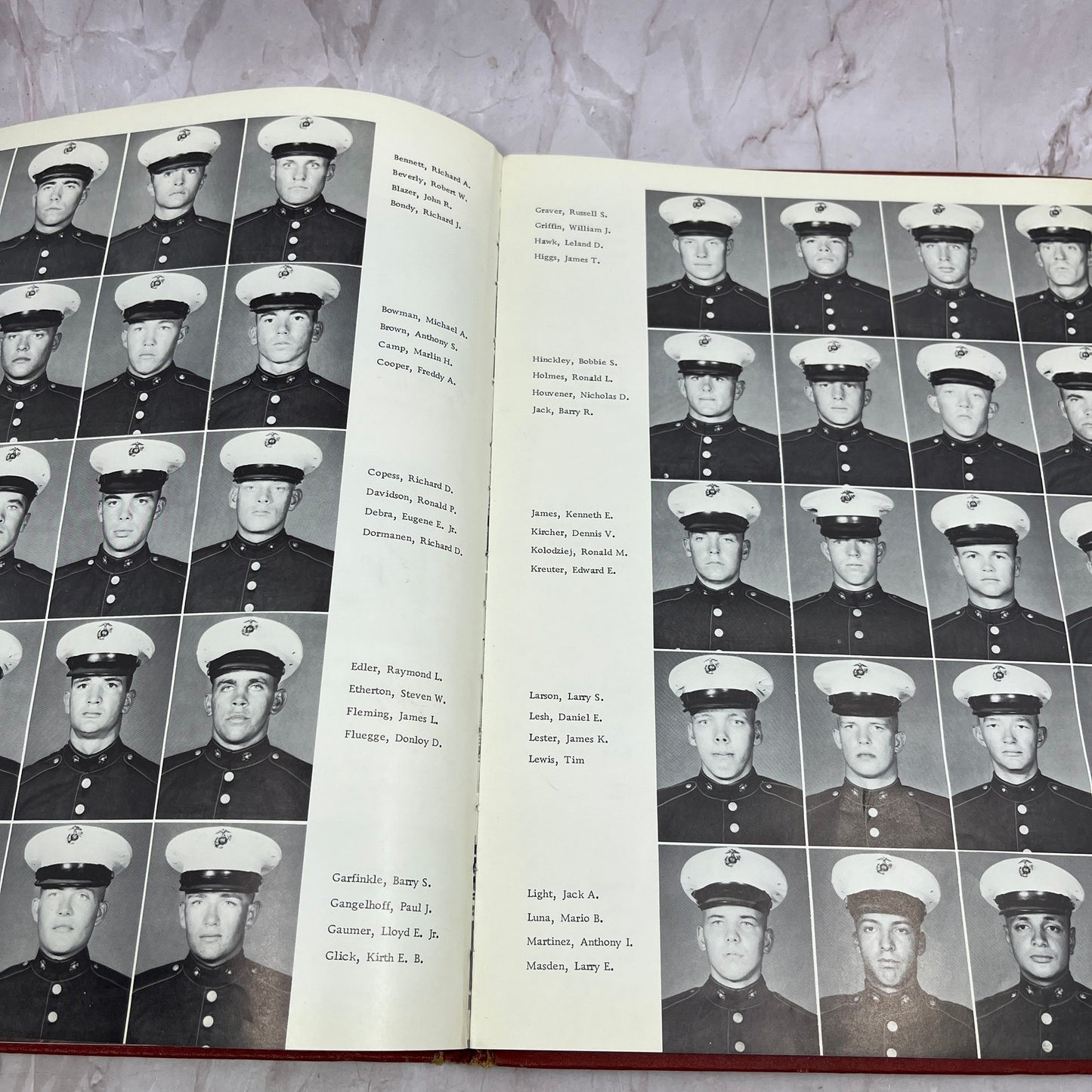 1964 Marine Corps Recruit Depot San Diego CA Book 2nd Btn Platoon 274 TH9