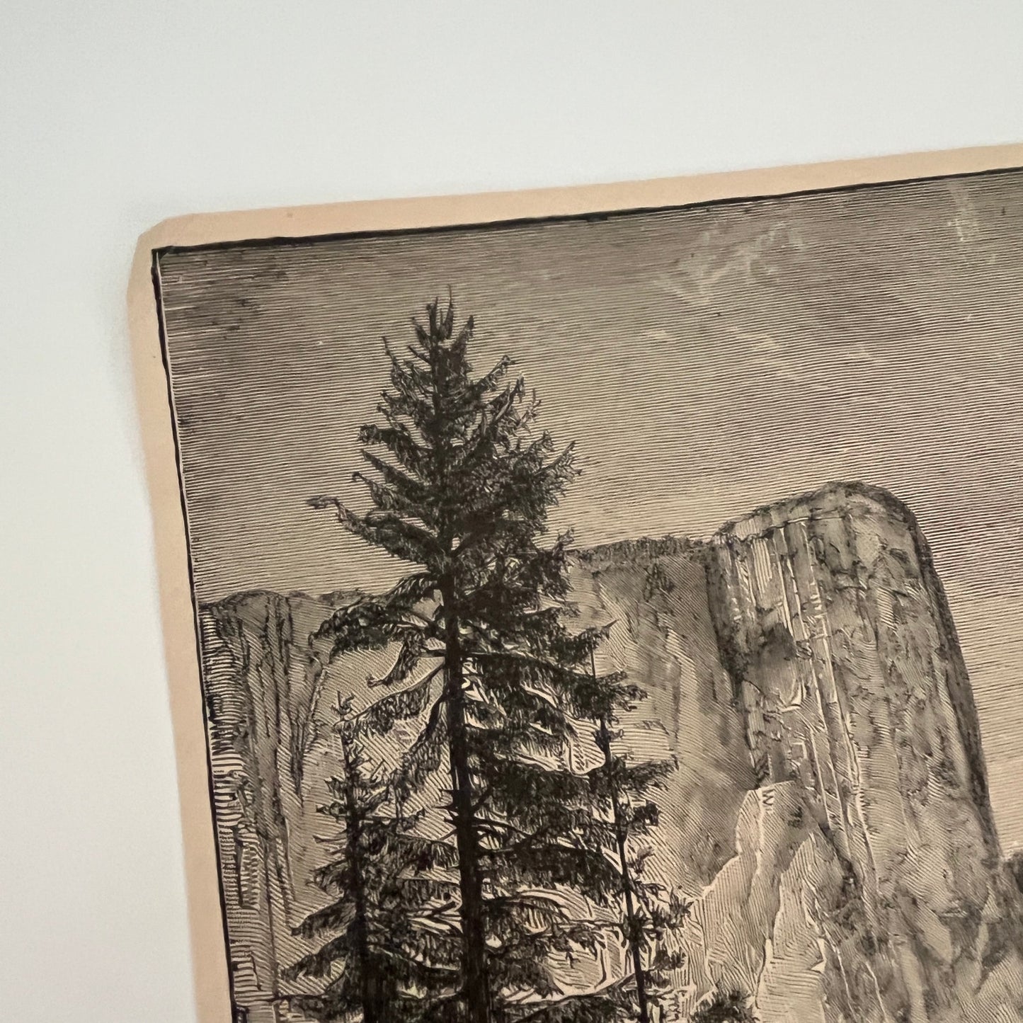 El Capitan Yosemite Valley California 1894 Art Engraving V1-6