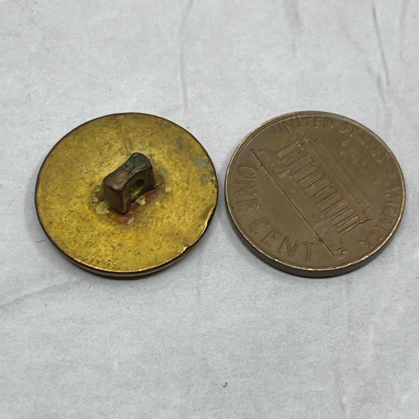 Antique 9 Star US Military Button Brass Eagle SE2