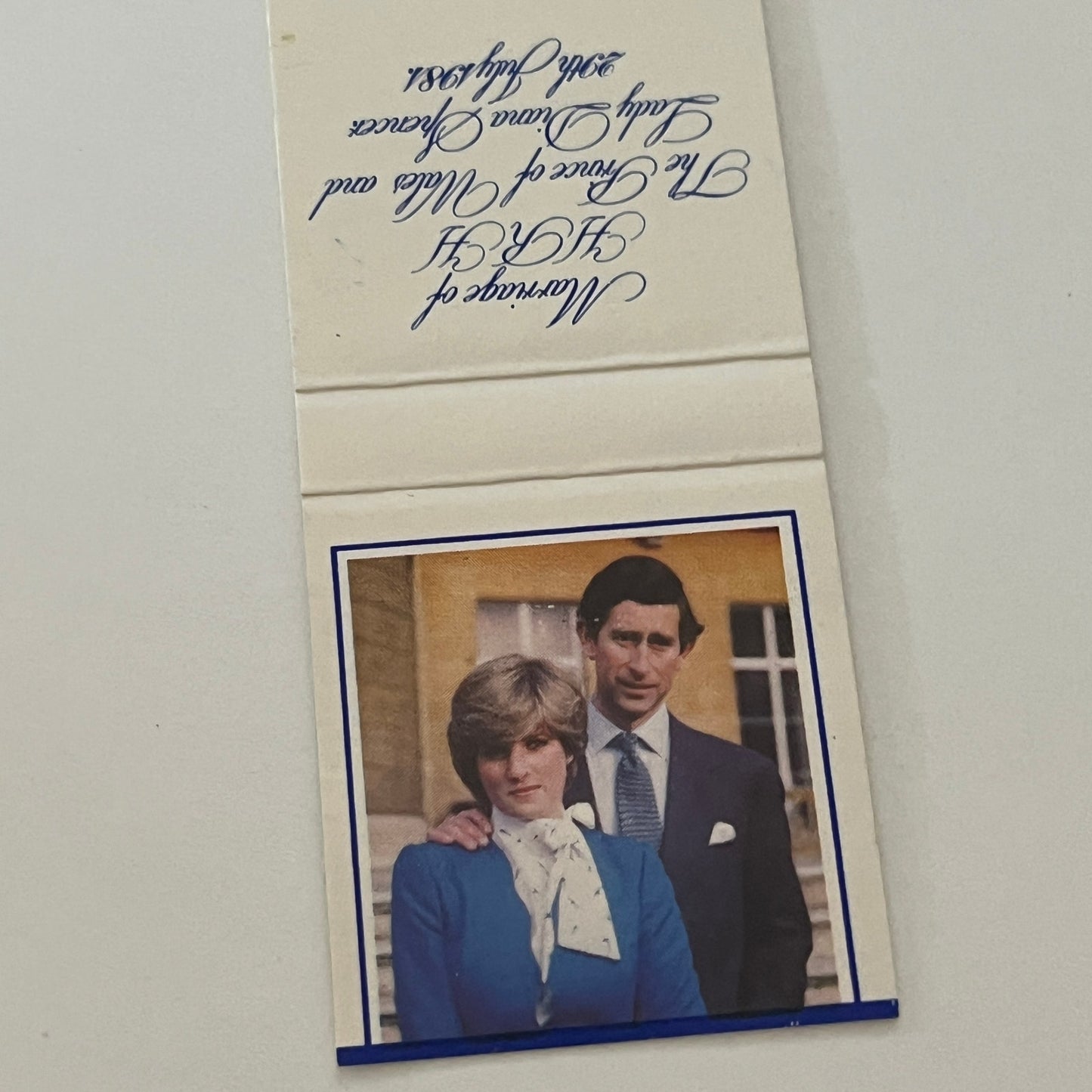 Marriage of Prince Charles and Princess Diana Vintage Matchbook Cover TB6-MB2-4
