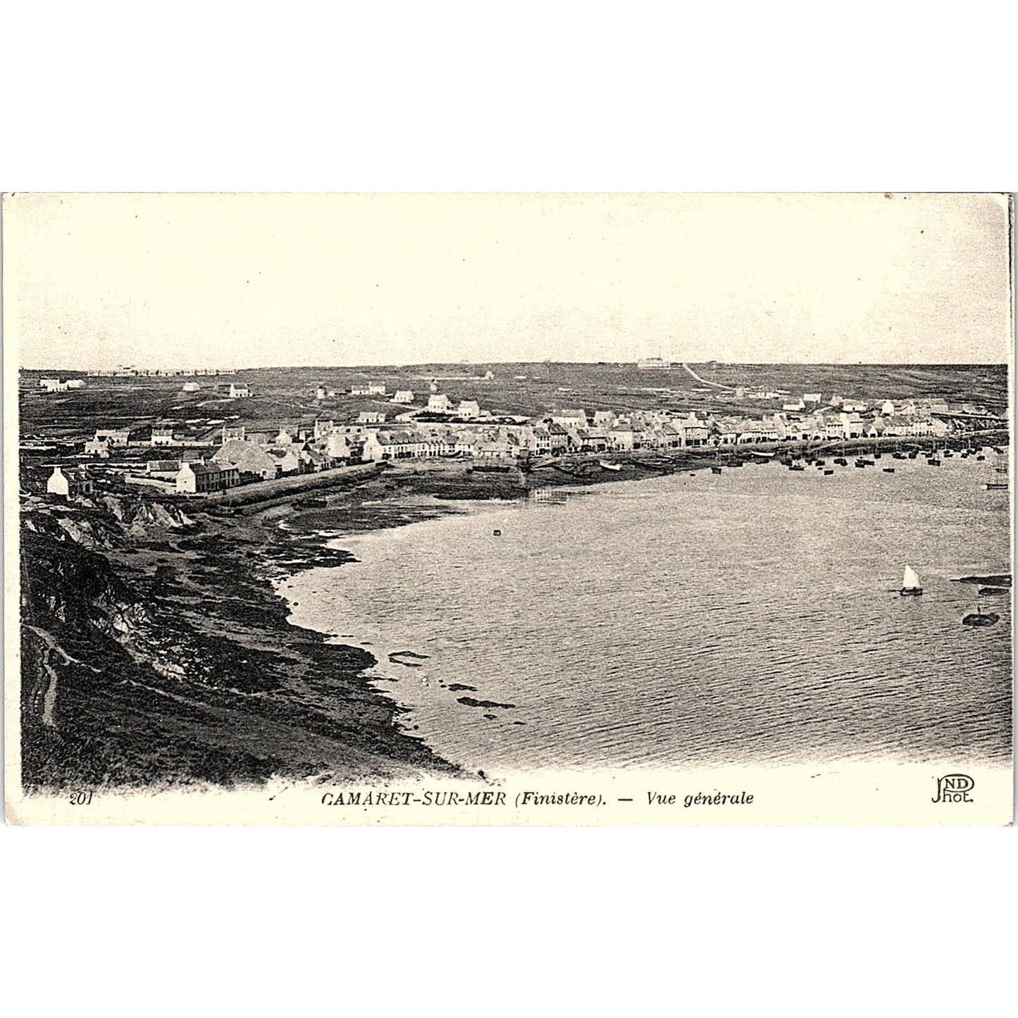 Camaret Sur Mer Finistère Vue Generale French Antique Postcard PE16