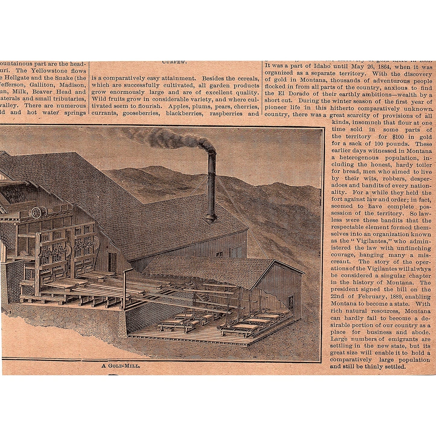 Judges, Lawyers and Clients Going to Court in 1812 - 1894 Art Engraving AG4-8