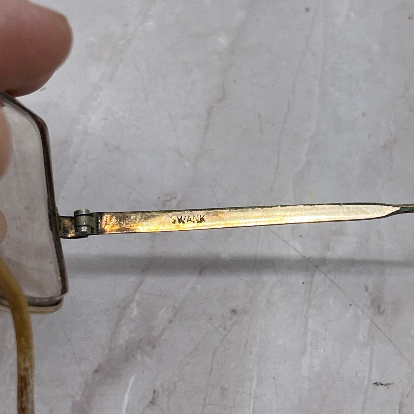 Retro Swank Barbudo Rectangle Gold ToneSpain Glasses Eyeglasses Frames TF4-G1-3
