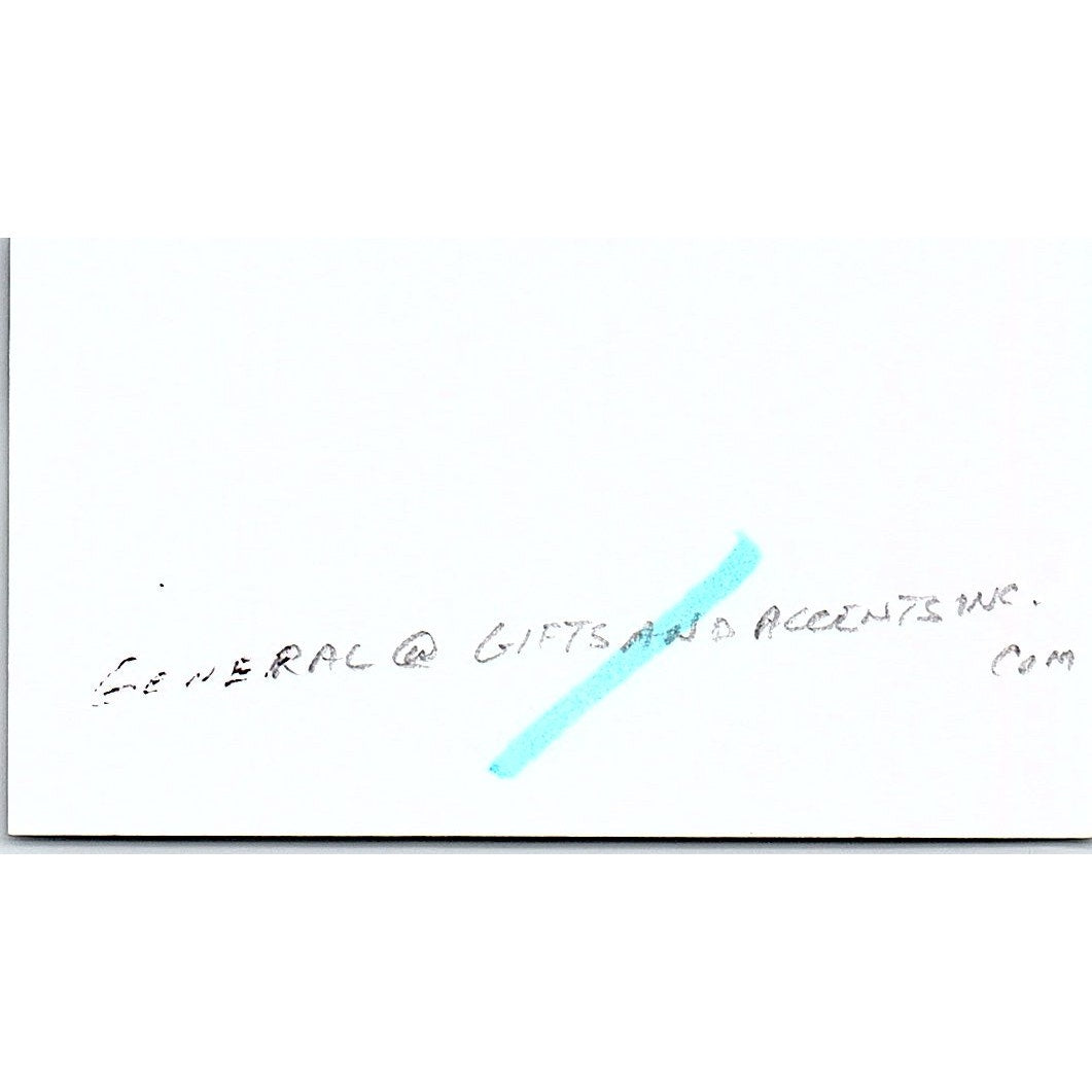 Gifts & Accents Collectibles Alberta Bittel Overland Park Business Card SC9-B9