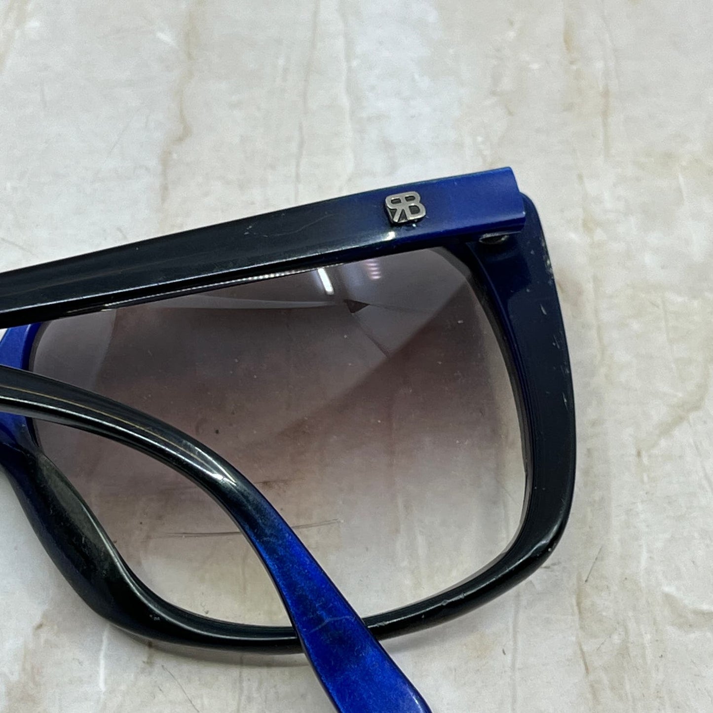 Retro Oversize Renato Balestra RB-1040 Blue Sunglasses Eyeglasses Frame TD5G3-1