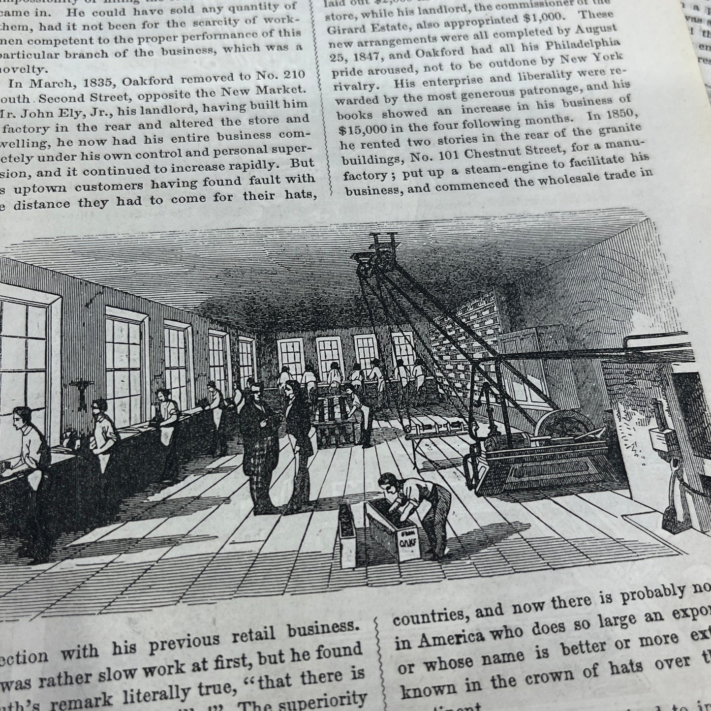 1857 Original Article A Career In Industry - Hats and Hatting Hat Making D19