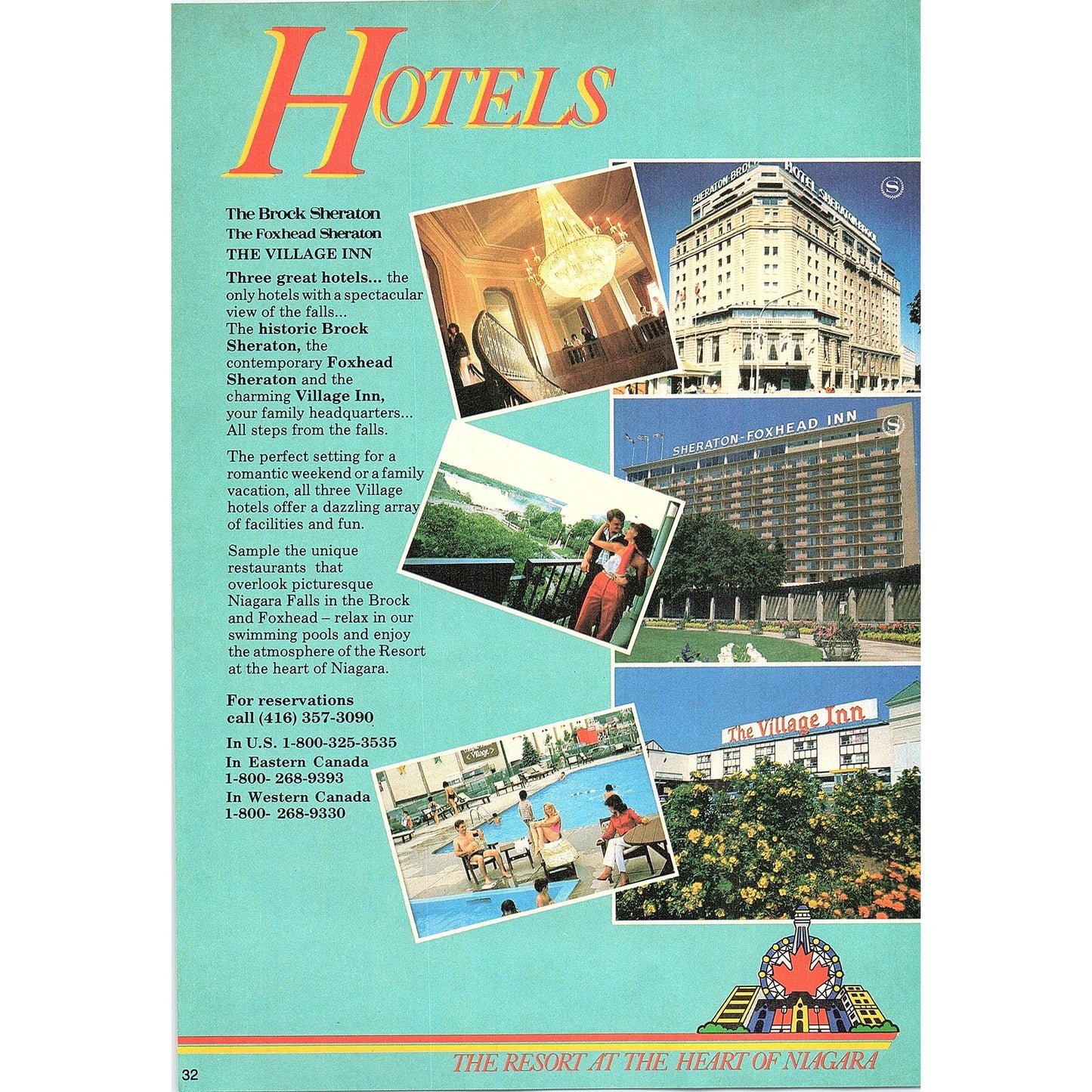 Maple Leaf Village 3 Pages Niagara Falls Canada 1985 Ad AG4-1