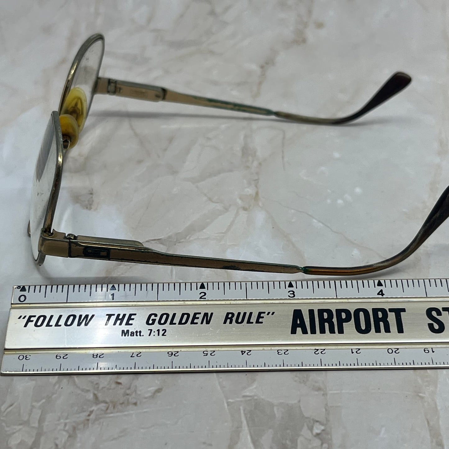 Retro Men’s Saiflo Gold Tone Aviator Sunglasses Eyeglasses Frames TD7-G6-1