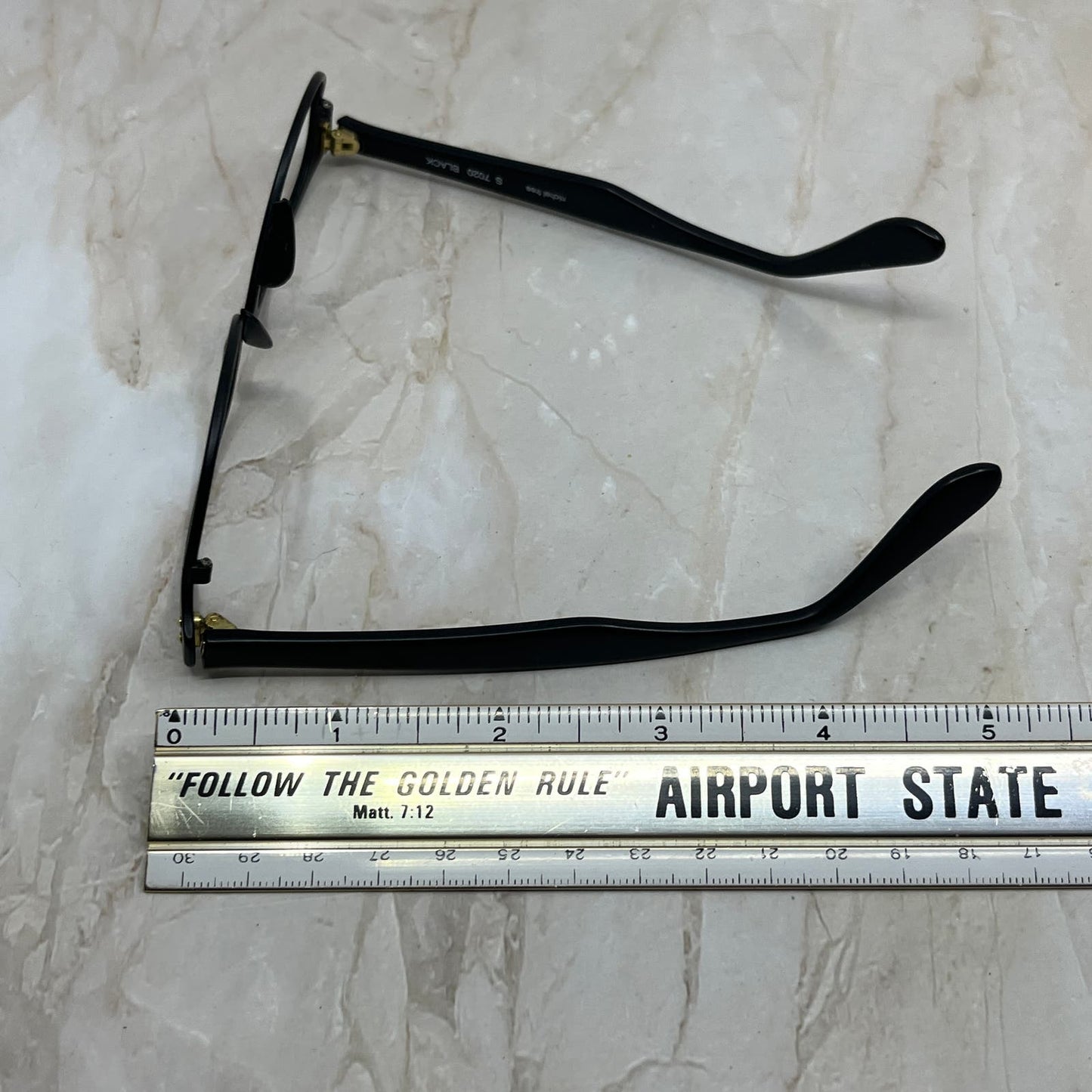 Revue Italy Black Metal & Acrylic Sunglasses Eyeglasses Frames TE9-G3-5