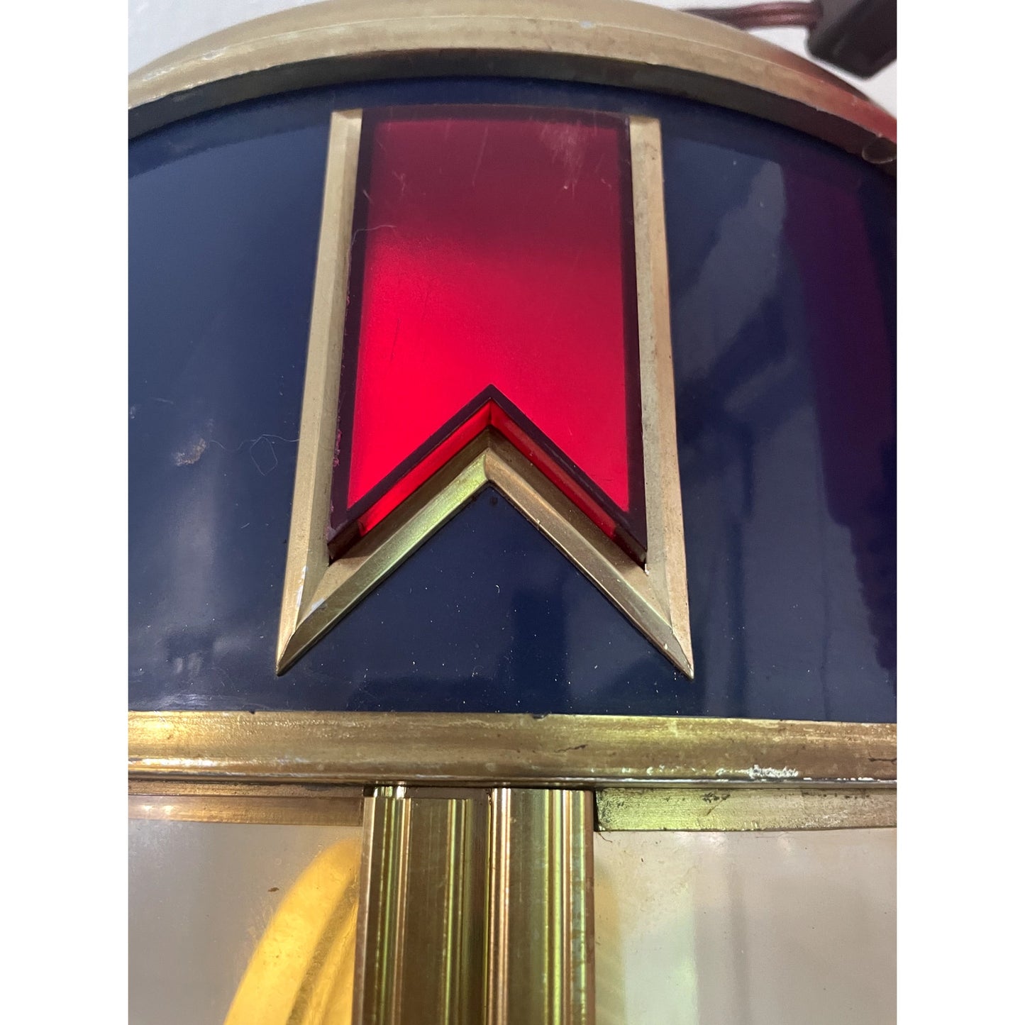 Vintage Michelob Beer Medallion Hanging Clock Bar Light 12x24"