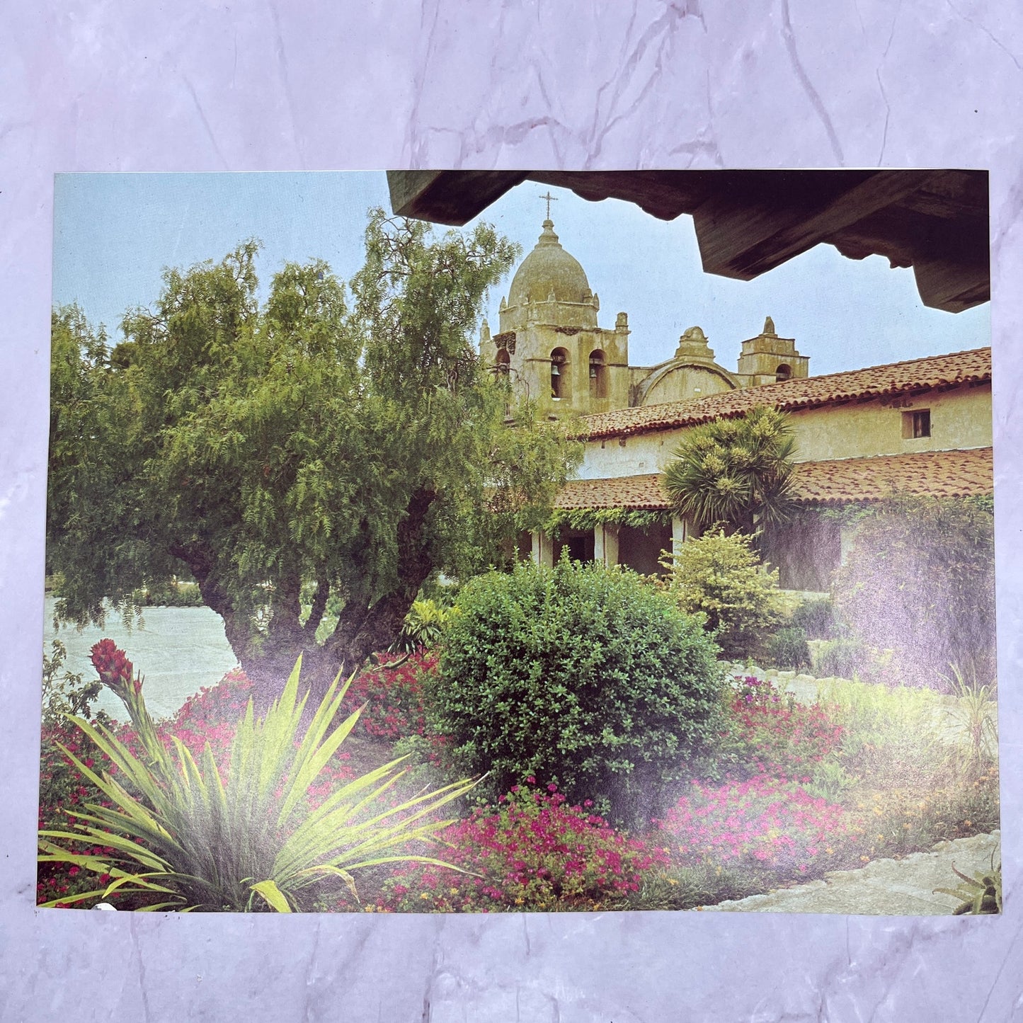 Retro Kitsch Carmel Mission Basilica Museum 8x10" Art Print V20