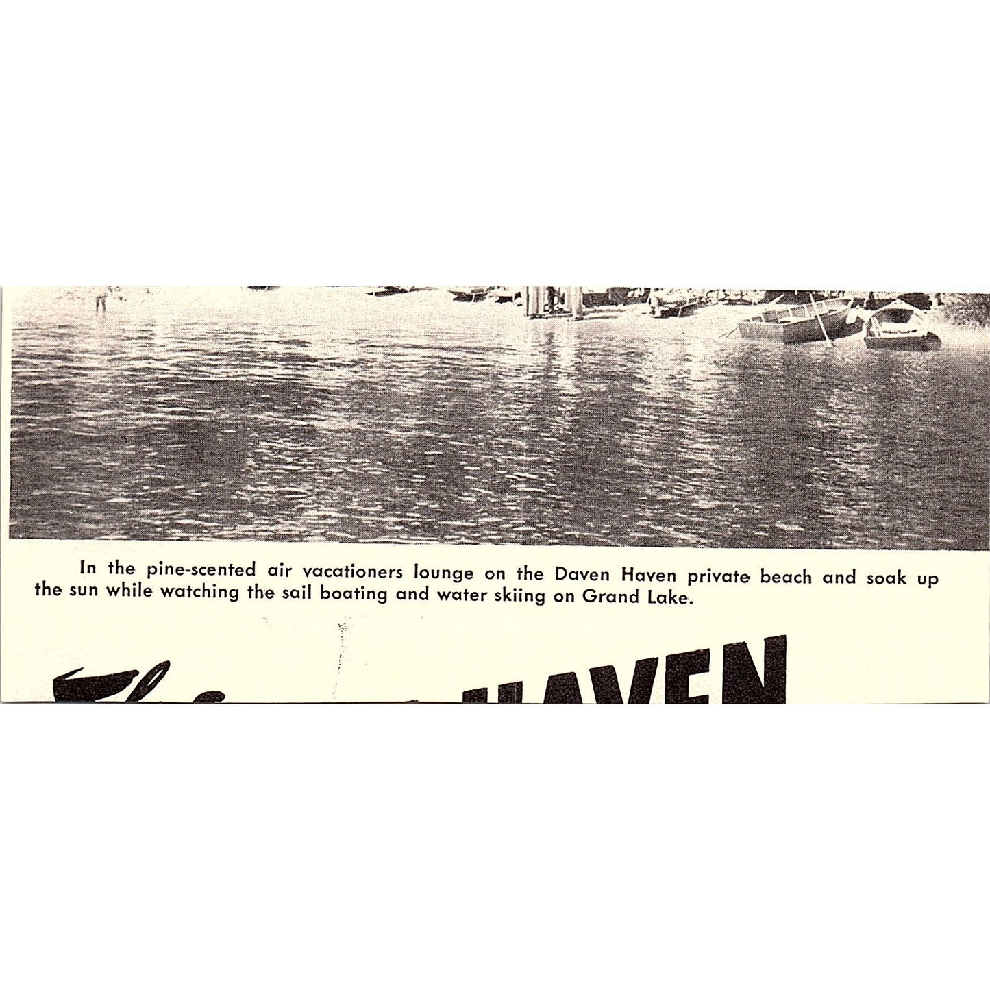 Columbine Lake Lodge Grand Lake CO 1958 Ad AG1-M4