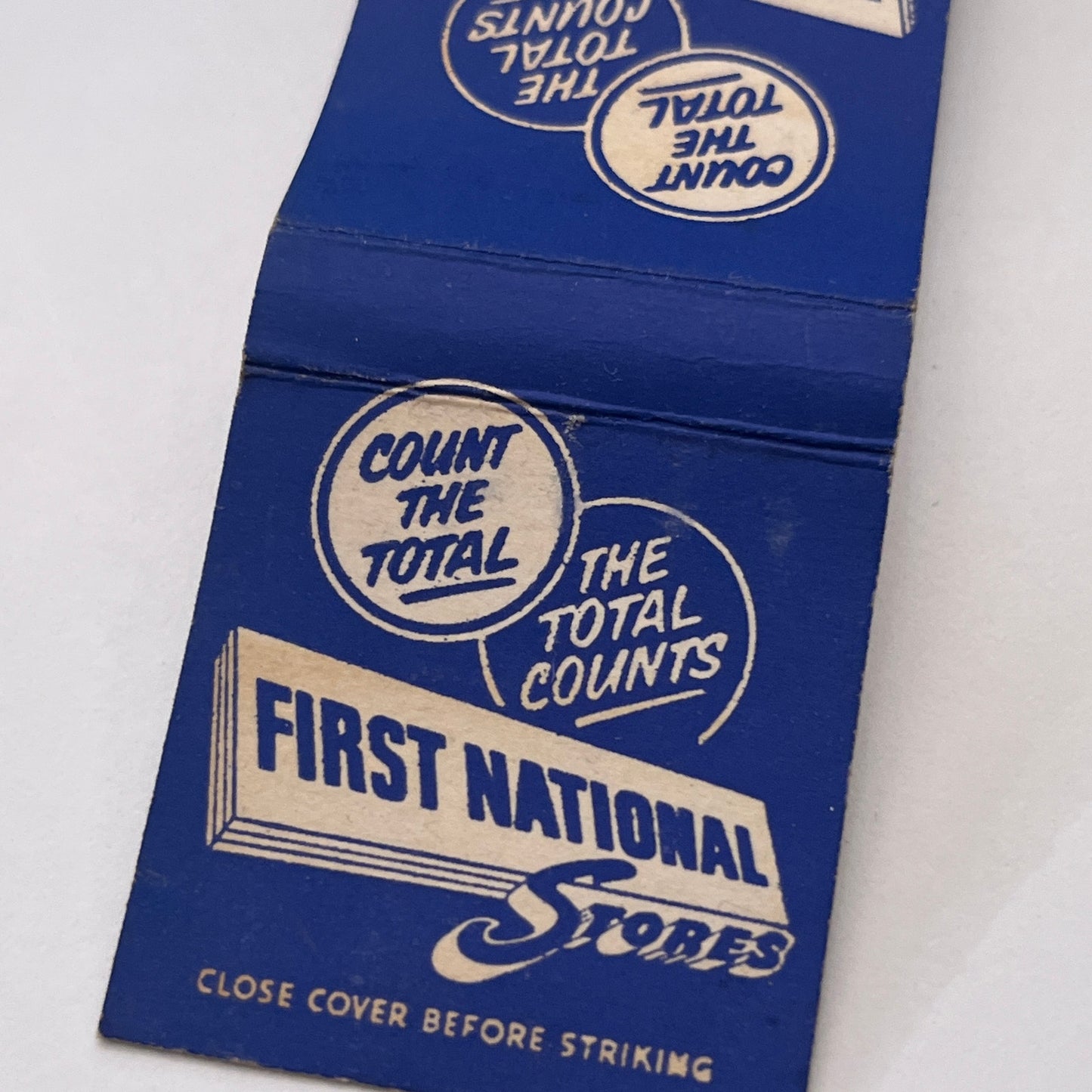 First National Stores Vintage Matchbook Cover TB8-MB-13