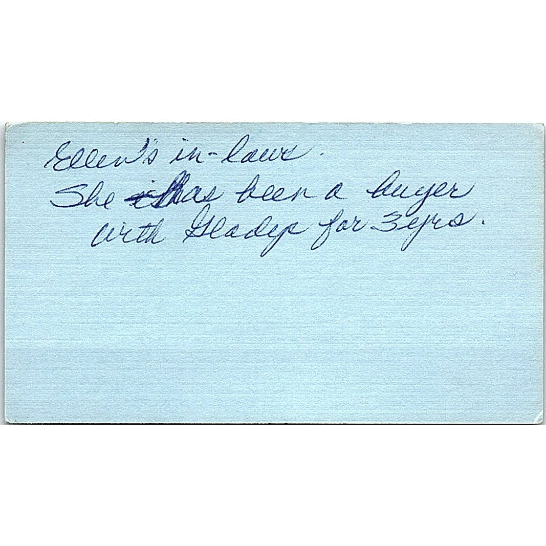 JW's Women's Apparel Jack & Gladys Wallace Mankato MN Vtg Business Card SE5-B5