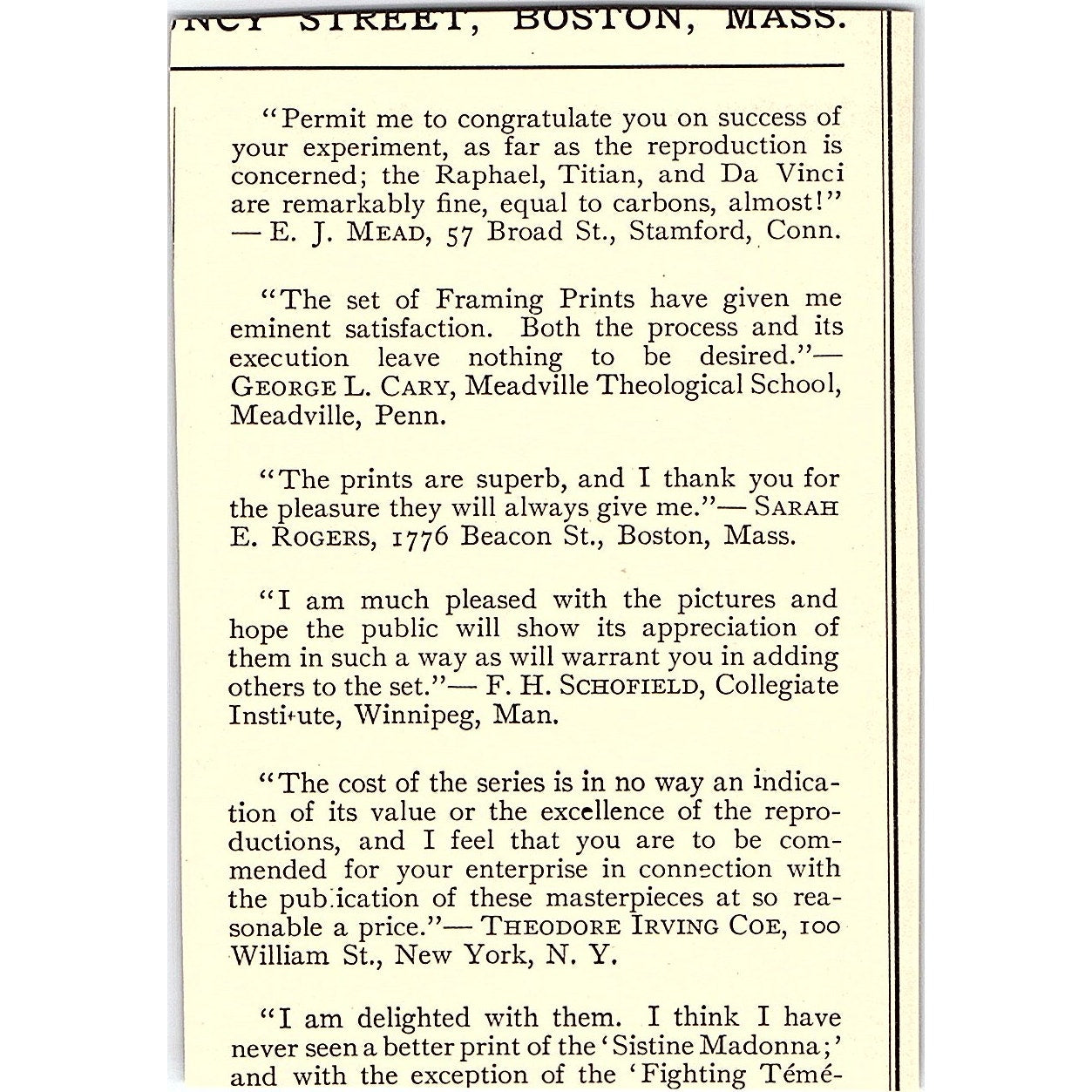 I.P. Frink Picture Lighting 551 Pearl Street New York - 1908 Ad AF4-3