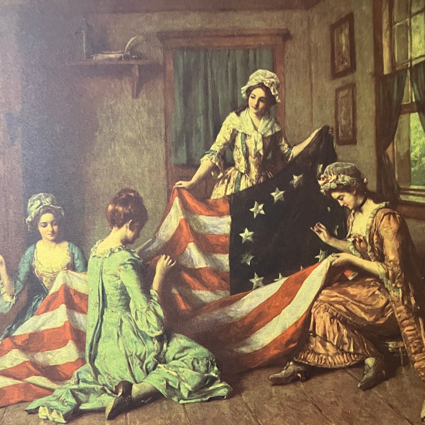 Birth of the Flag - Henry Mosler Lithograph Art Print 11x14 V8