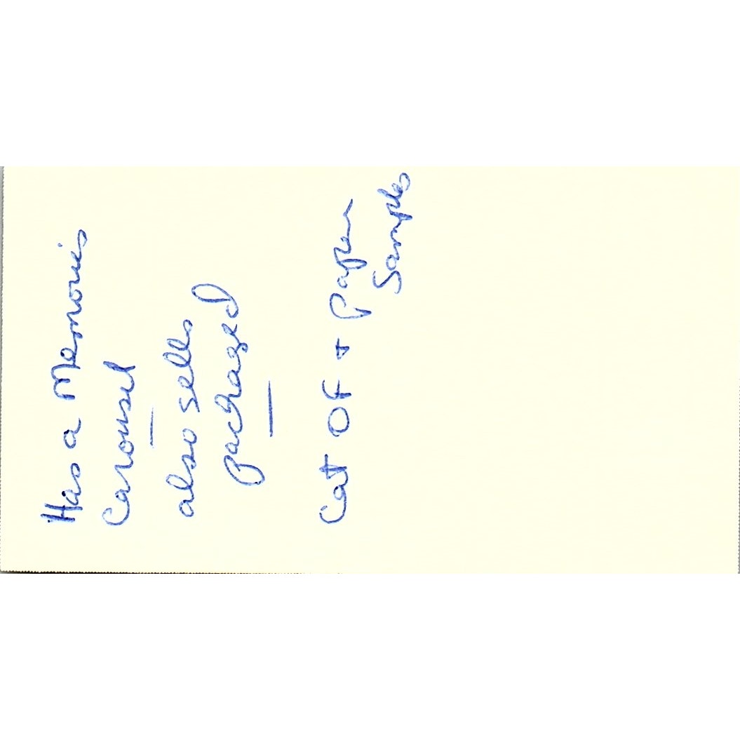 Scrapbooks Etc Topeka KS Vintage Business Card SC9-B8