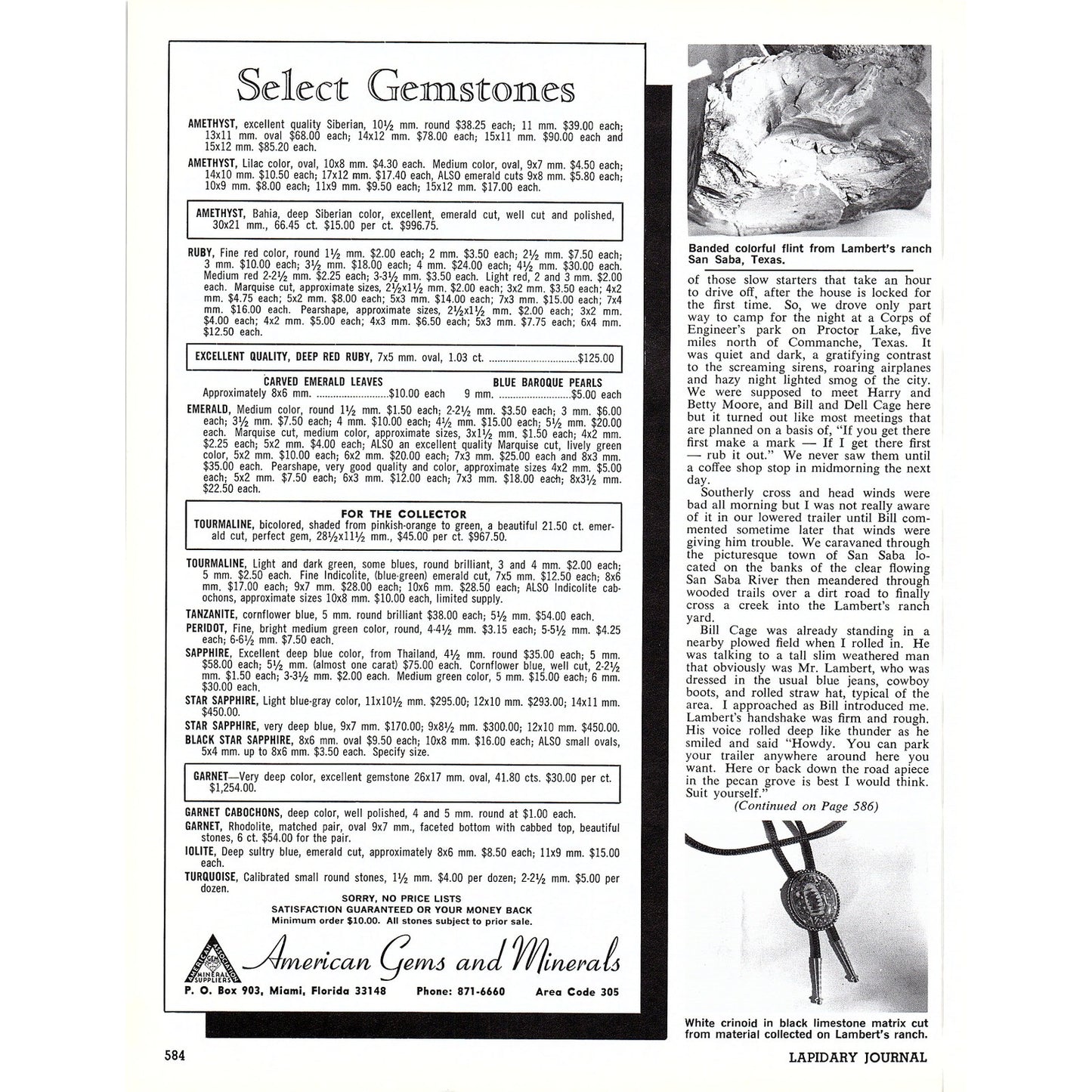 Minex Lapidary Supplies Newsletter Vol 11 No 9 Melbourne Australia 1972 Ad AF8-3