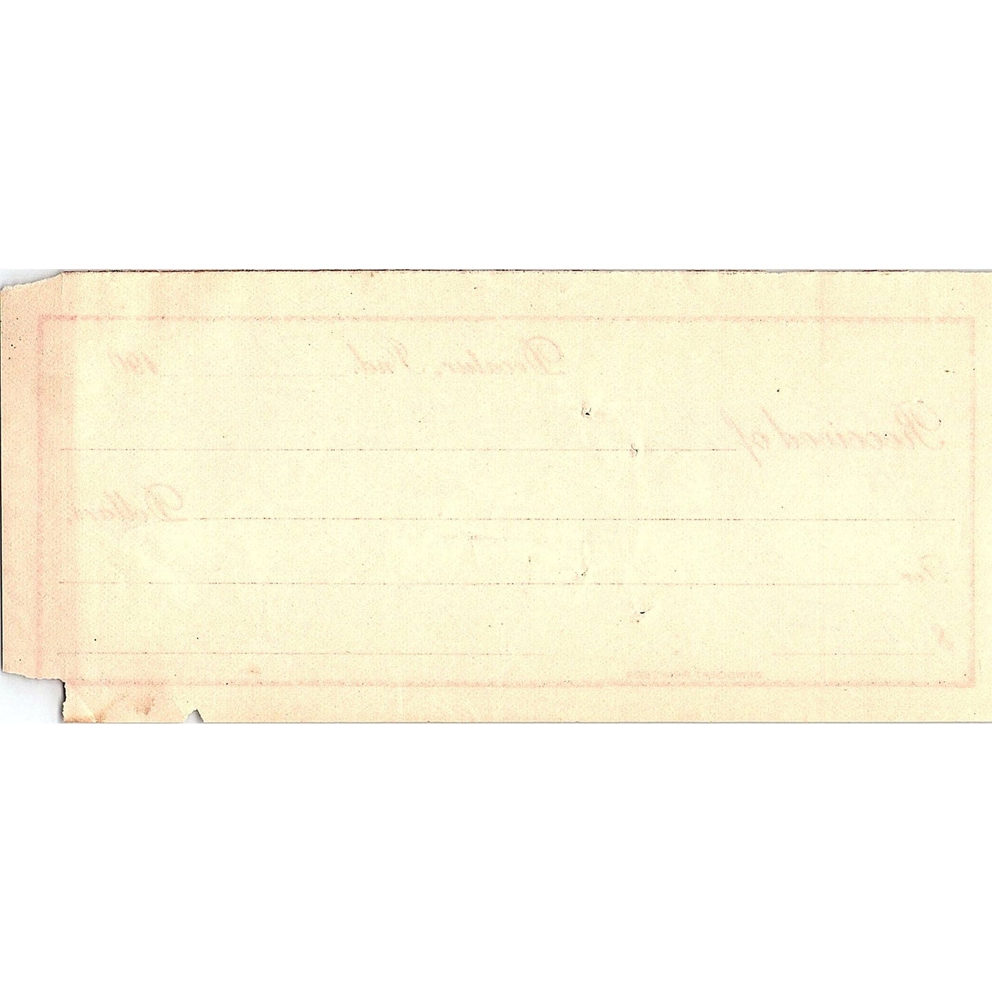 1901 Decatur Indiana Bank Stub TH2-OP5