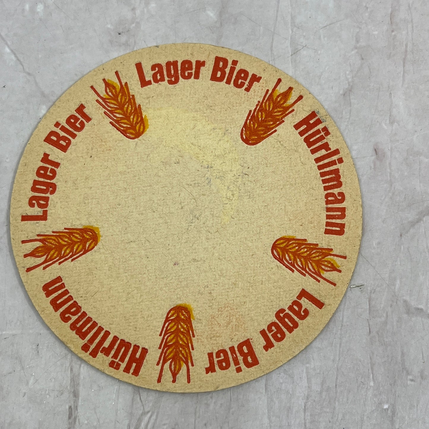 Vintage Hürlimann Lager Bier Zürich German Beer Coaster TJ5-CO1
