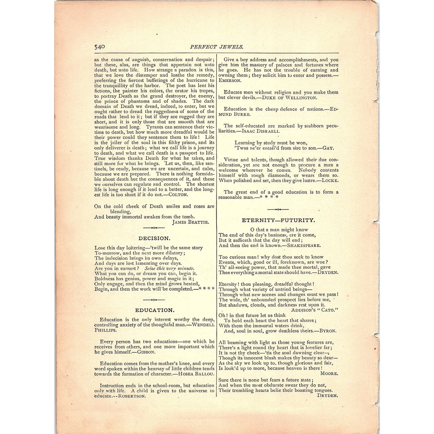 Inspired Thoughts Of World's Masterminds 11 Pages 1884 Perfect Jewels TA5-CJ-6