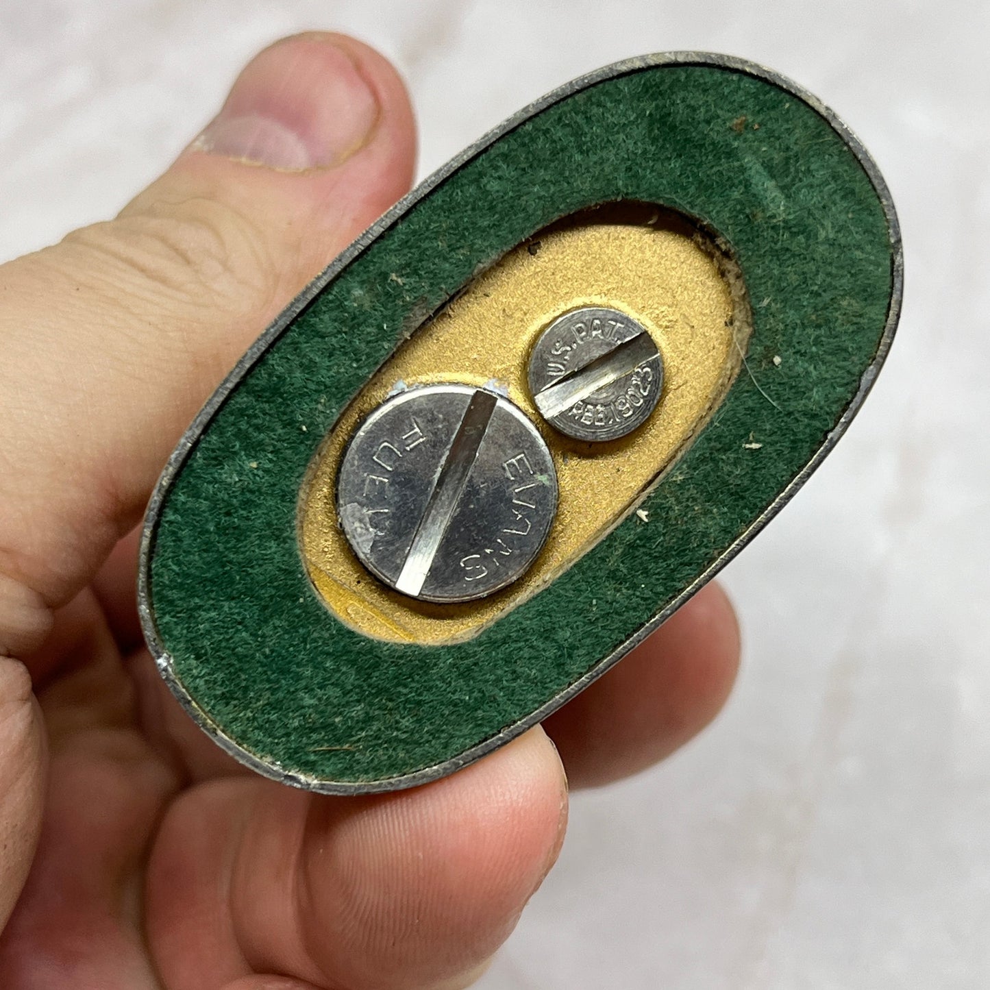 Vintage Evans Art Deco Red Enamel Gold Tone Classic Spitfire Table Lighter TL25