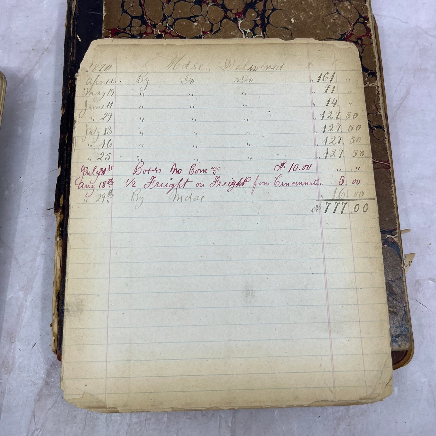 Lot of 1800s Log Books J.E. Witmer II, Ross Witmer TH9