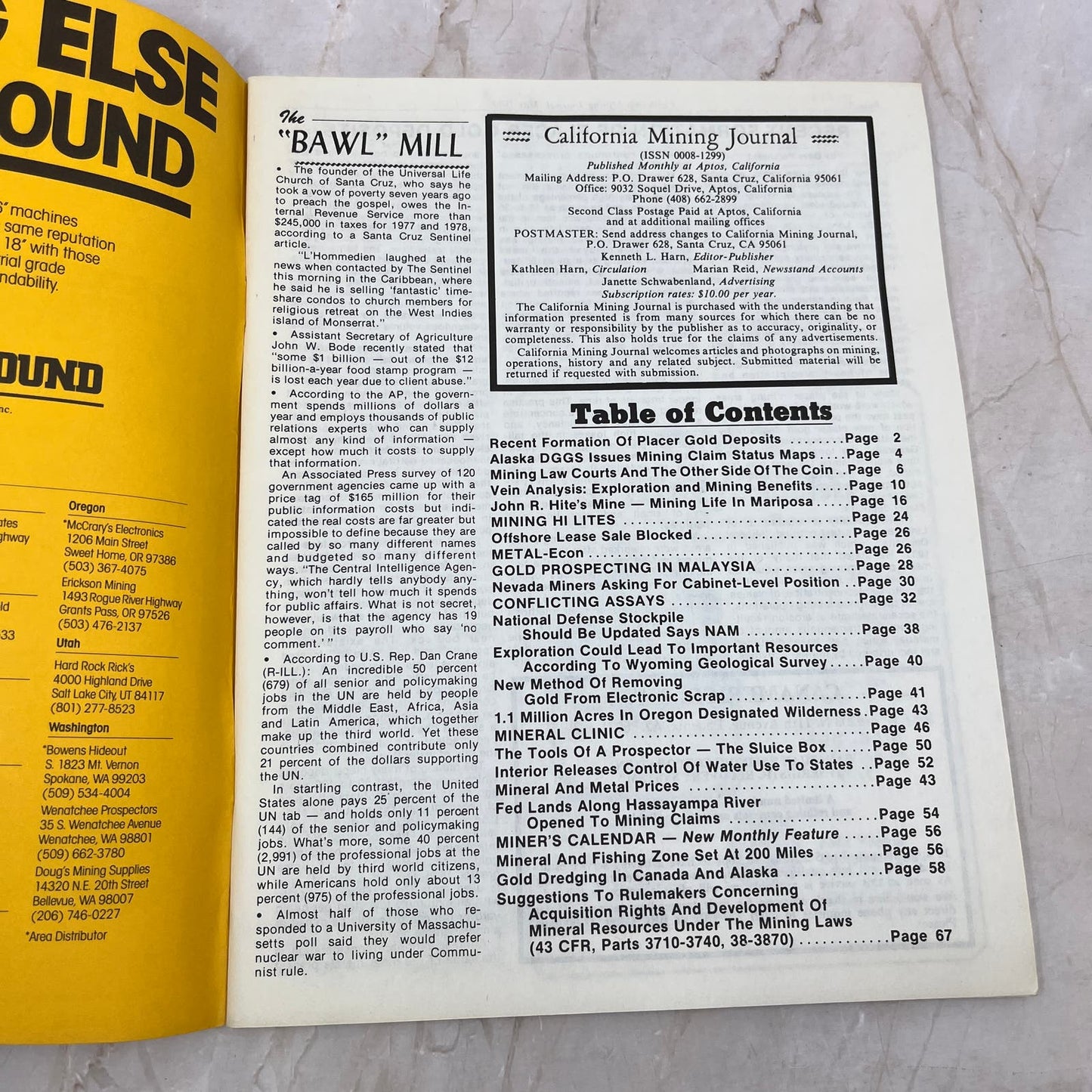 1983 May - California Mining Journal Magazine - Treasure Hunting Prospecting M11