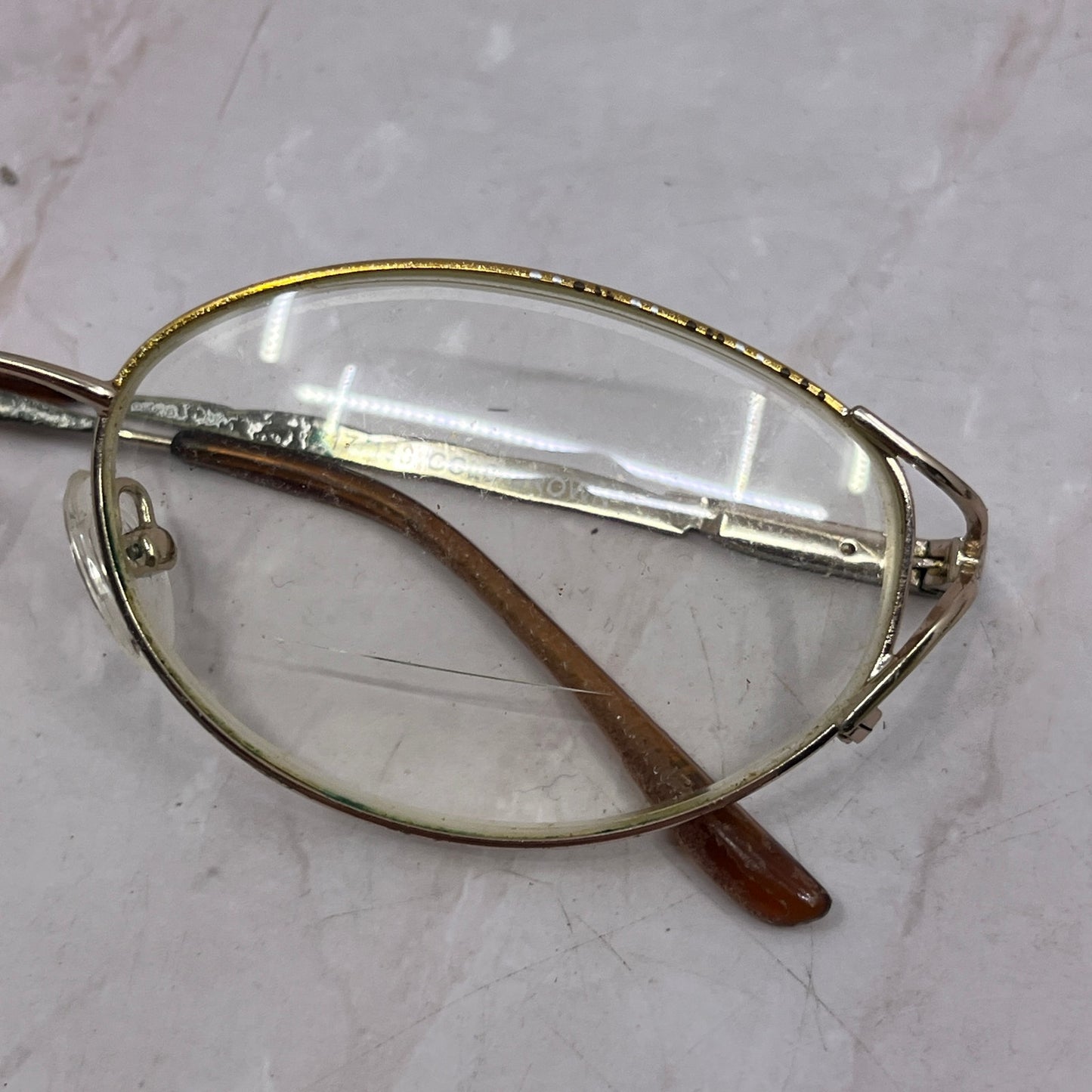 Retro Oval Enamel Women's Wire Rim Glasses Eyeglasses Frames TF4-G1-1