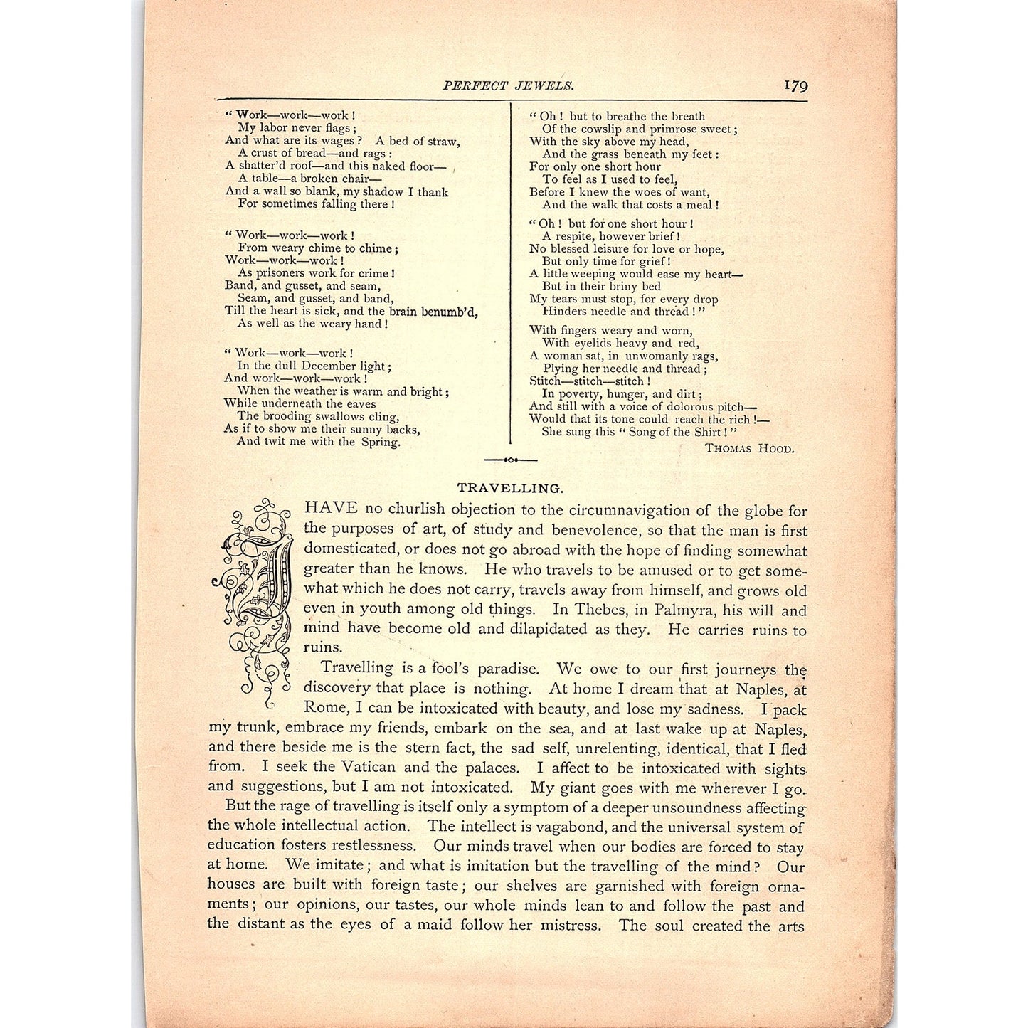 Night Thoughts - Thomas Hood 1884 Poem TA5-CJ-2