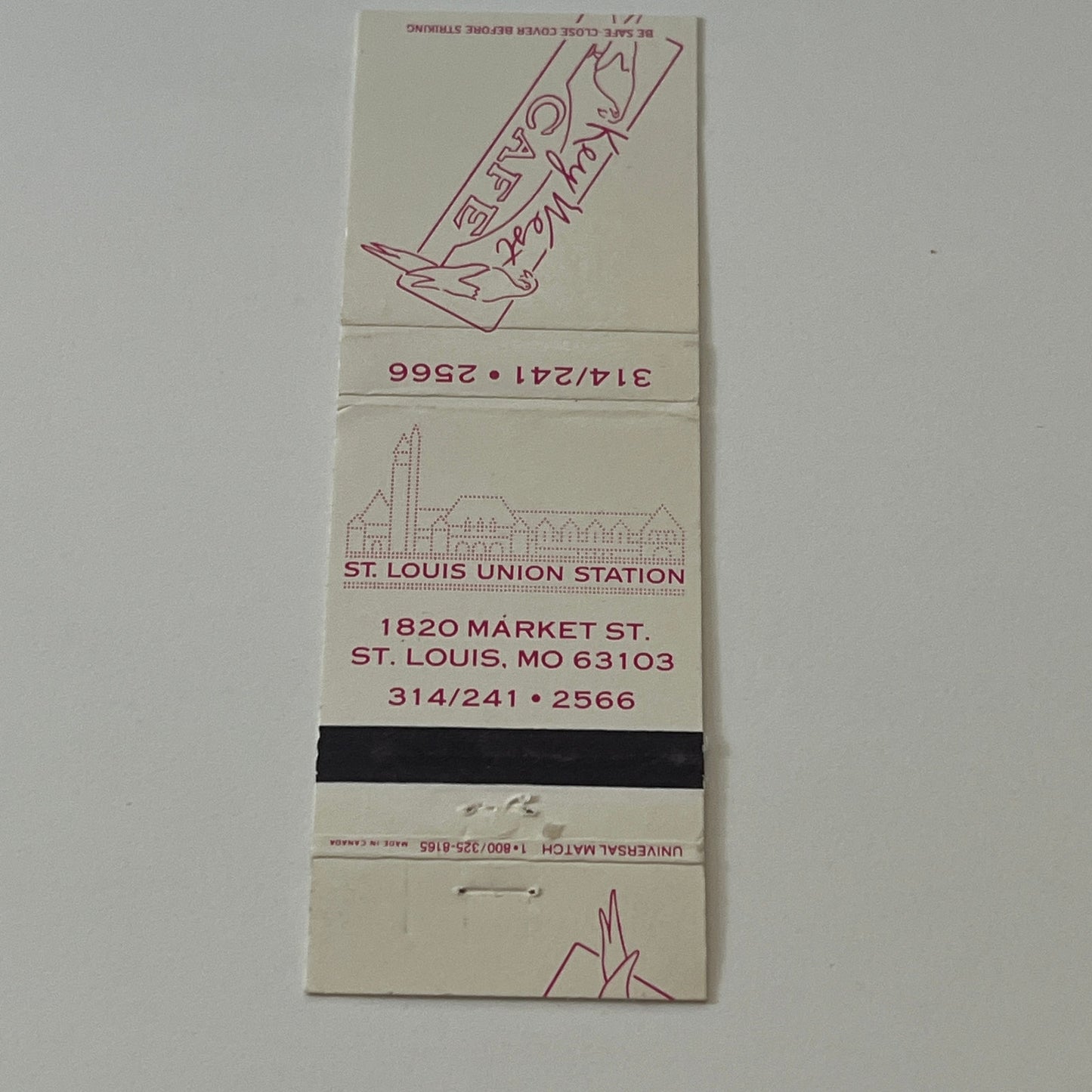Key West Cafe St. Louis MO Vintage Matchbook Cover MM5-7