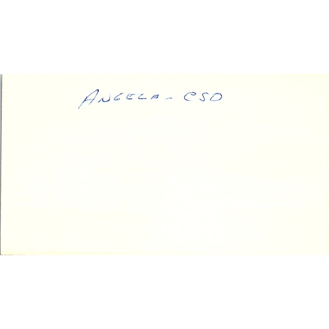 Merrill Lynch Lobie Stone Houston Texas Vintage Business Card SB4-B1