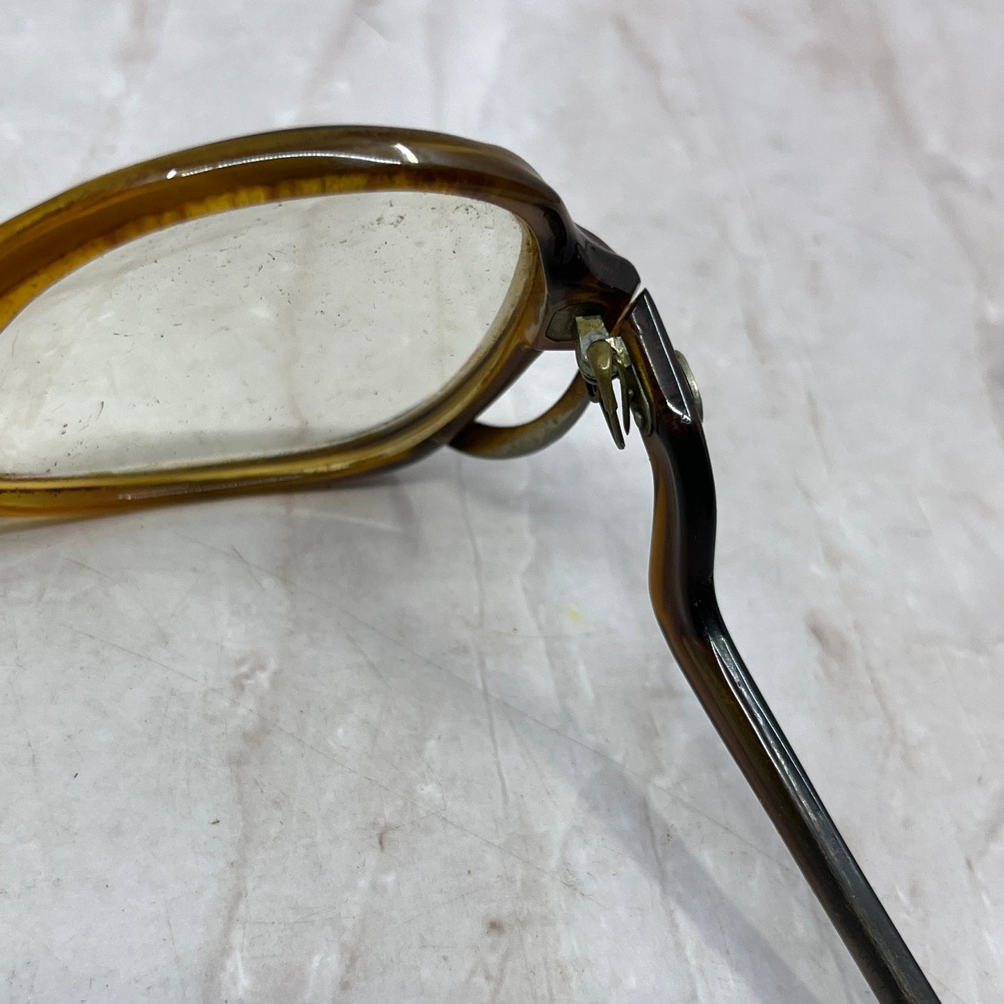 Retro Drop Arm Sophia Loren Brown Acrylic Sunglasses Eyeglasses Frames TG7-G1-1