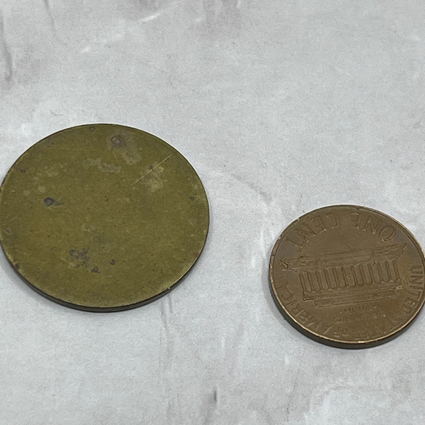 Vintage Brass Fraserview Golf Range Token Chit SE2