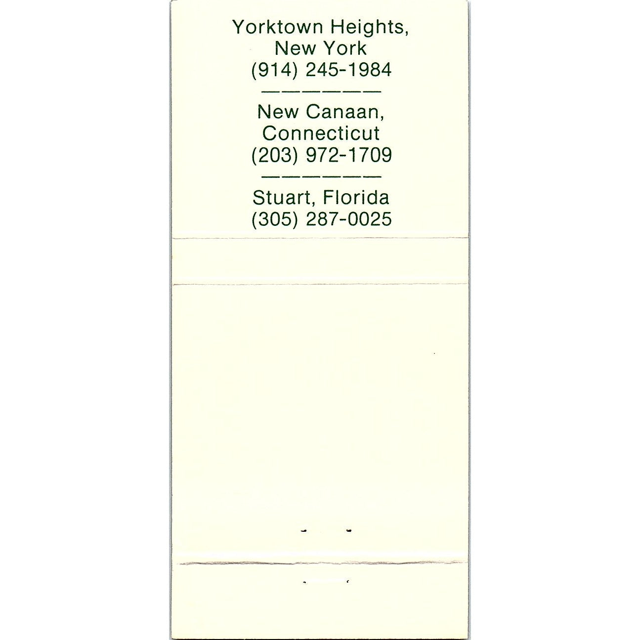 Huckleberry's Restaurant Yorktown Heights NY Vintage Matchbook TB6-MB2-7