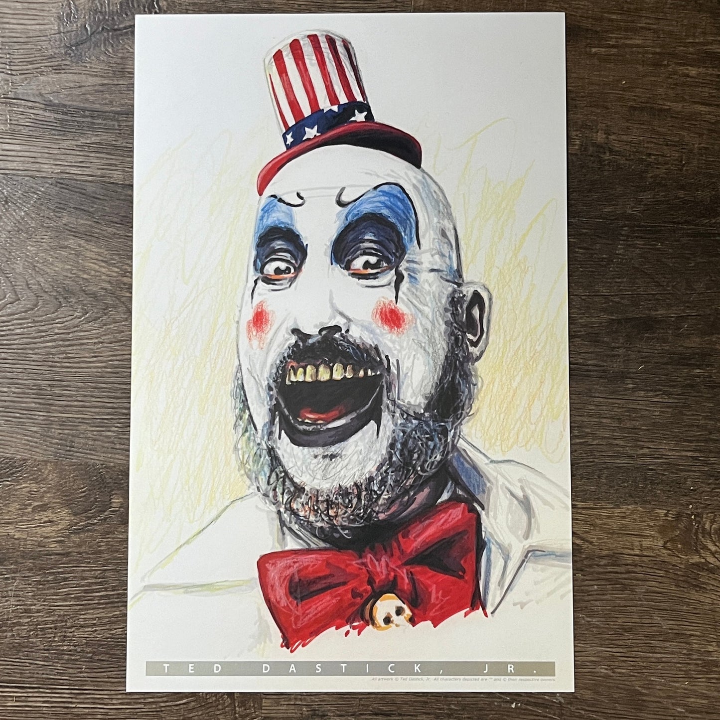Captain Spaulding - Ted Dastick Jr Art Poster 11x17 V7