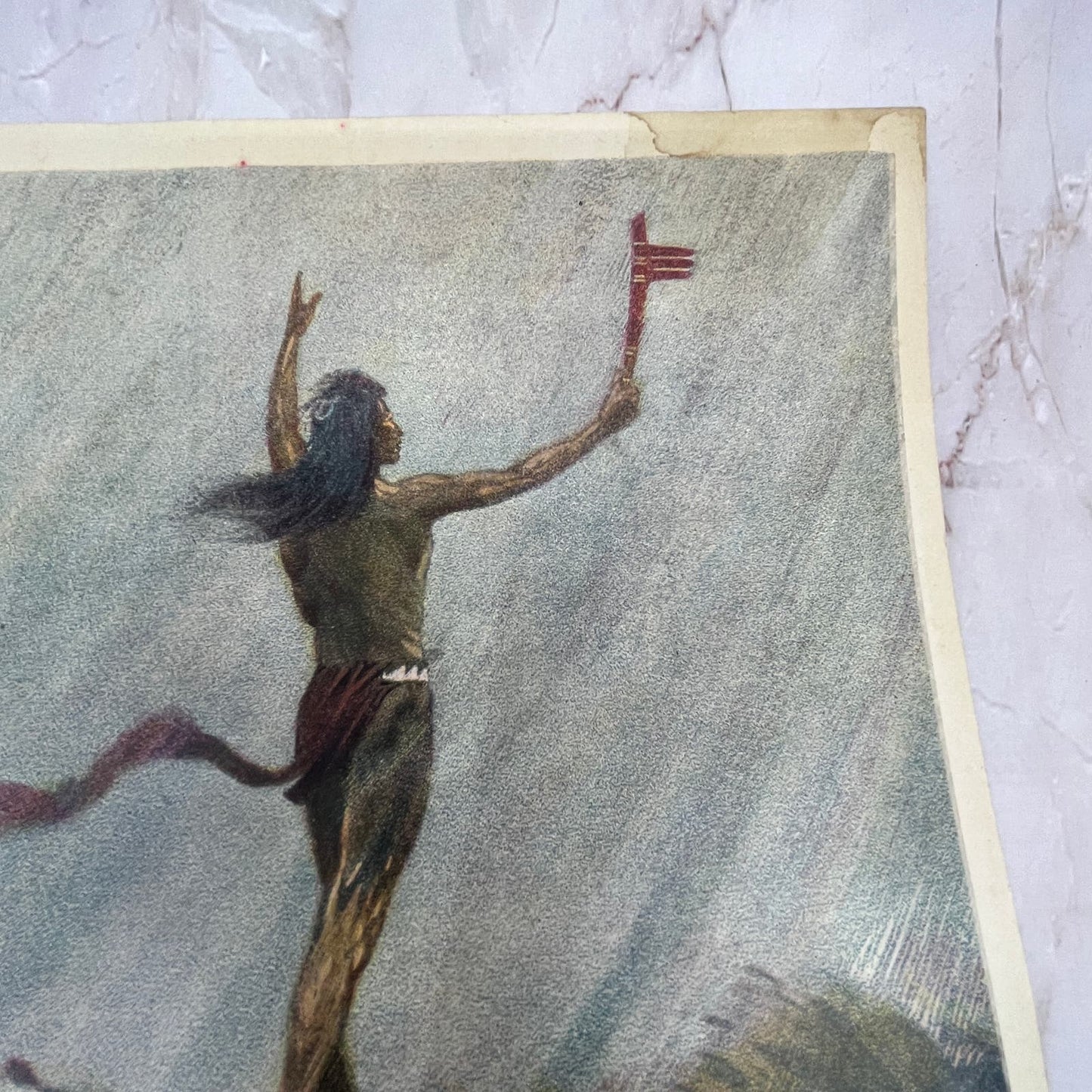 The Fire Eater Raised His Arms Frederic Remington Art Print Litho 10x15 FL6-3