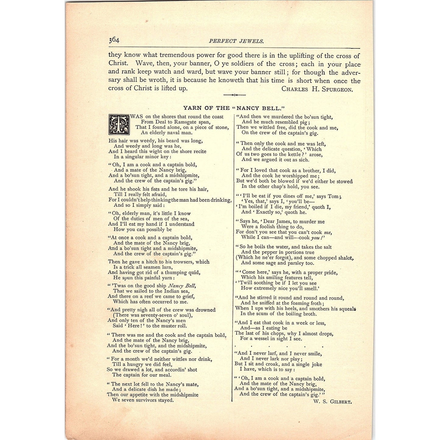 Yarn of the Nancy Bell - W.S. Gilbert 1884 Poem TA5-CJ-5