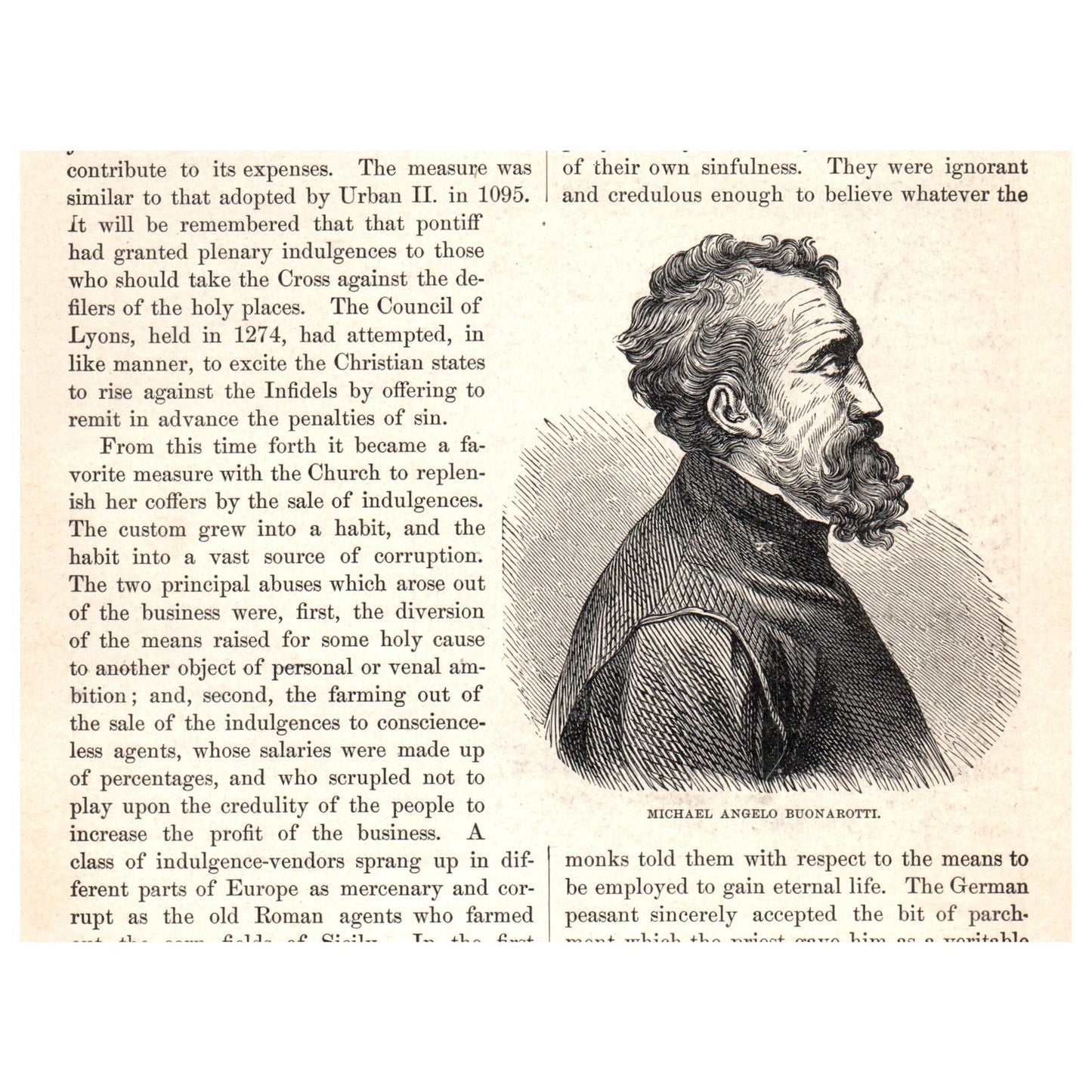 Interior of St. Peter's of Rome 1911 Engraving Print AF5-8