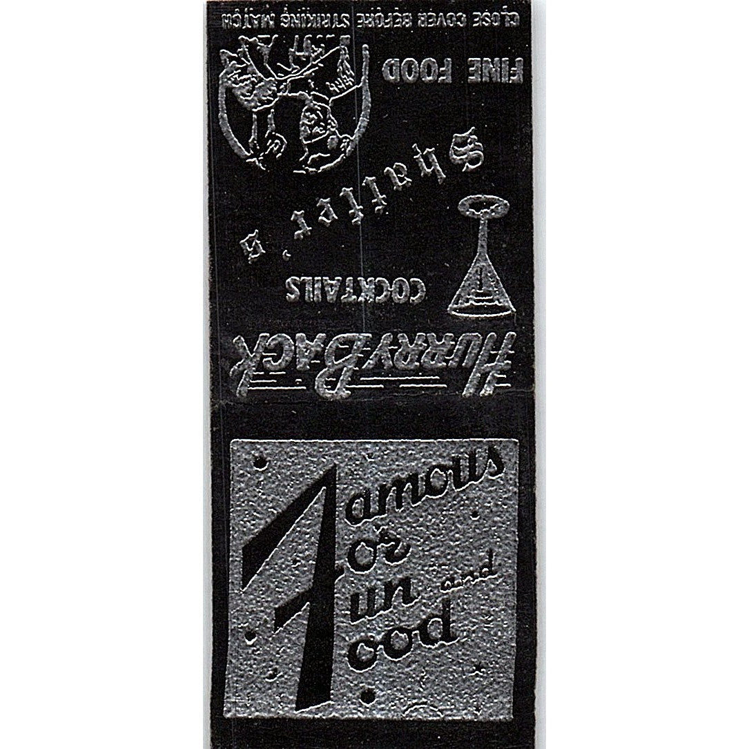 Schaffer's Lounge Meadville PA Vintage Matchbook Cover SC7-Y10