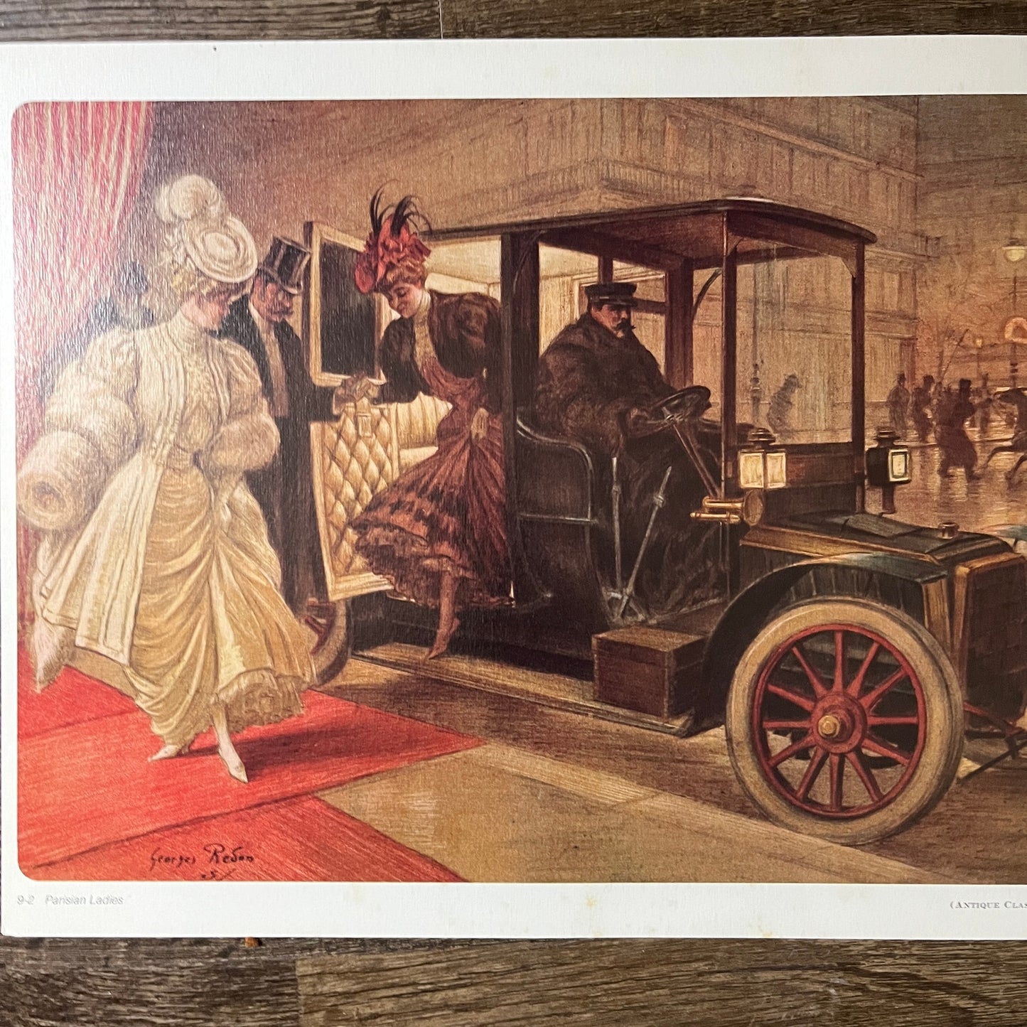 Parisian Ladies by Georges Redon Vintage Art Print Lithograph 10x12 V9