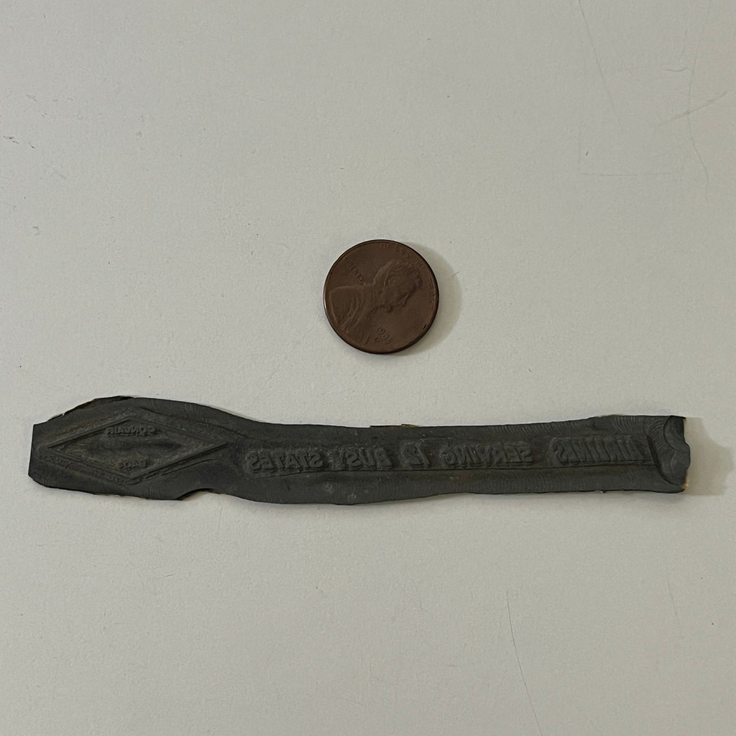 Vintage Printing Letterpress Printers Block Plate Convair 540s Airlines TJ58