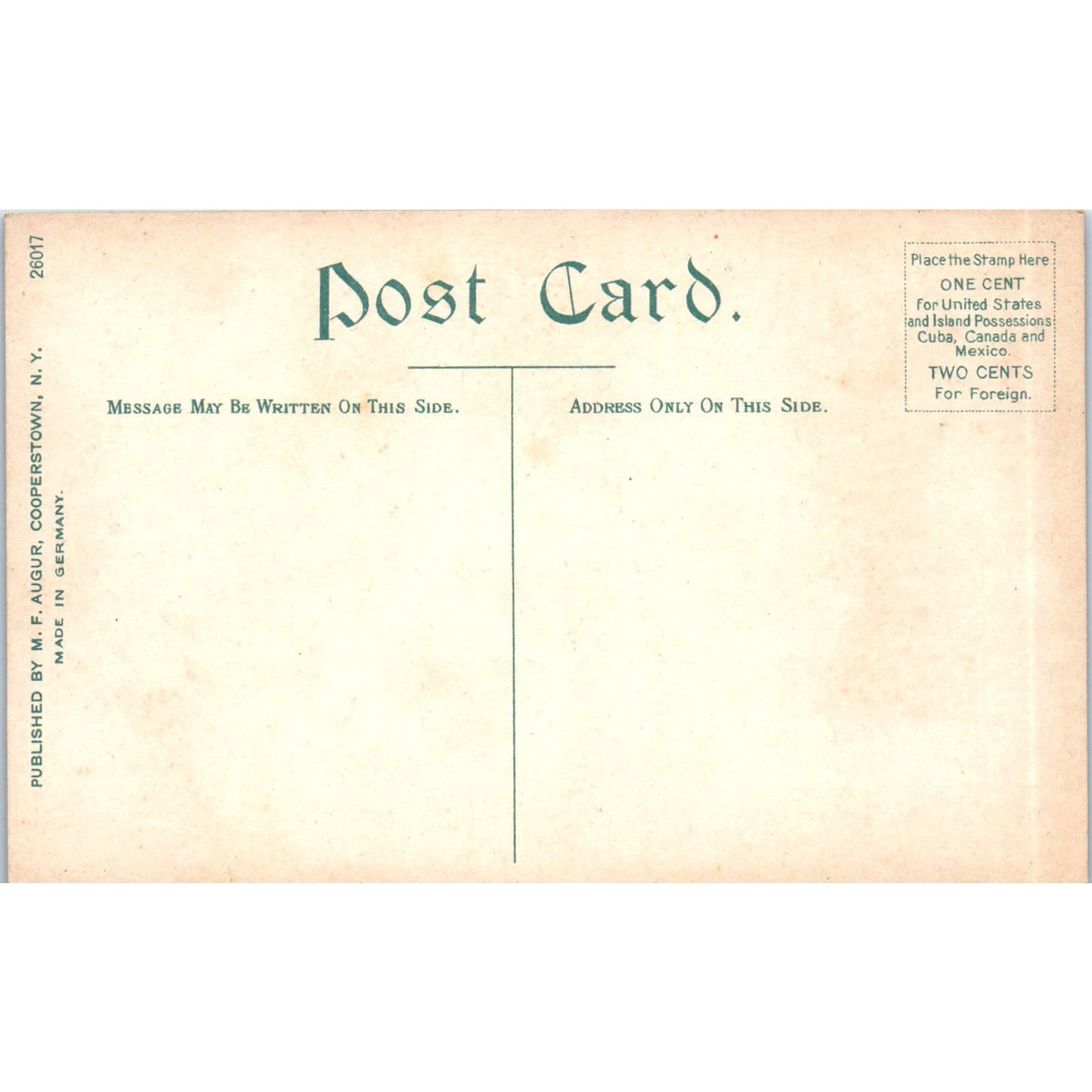 c1910 Christ Church Cemetery Cooperstown NY Original Postcard PC10