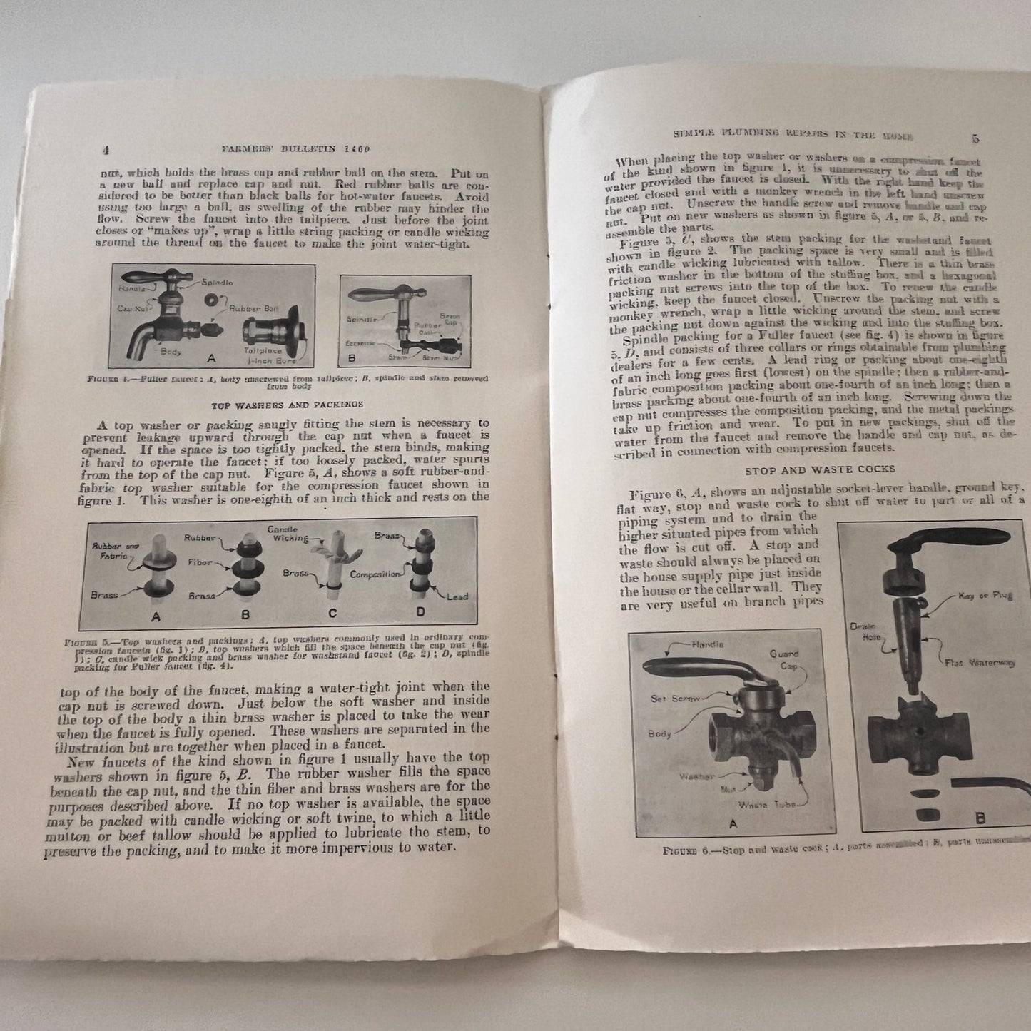 Simple Plumbing Repairs in the Home 1936 USDA Farm Bulletin TK2-XB5