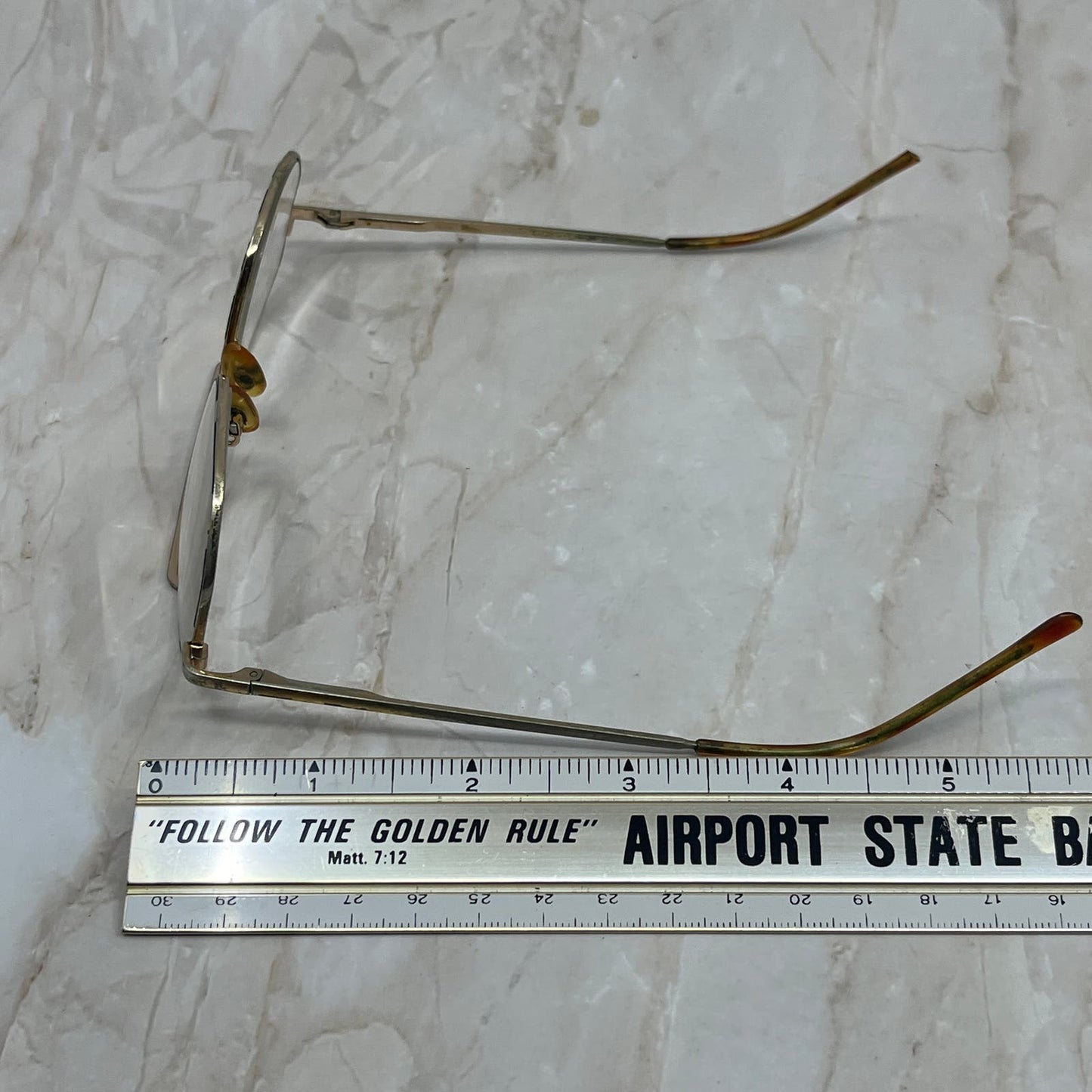 Retro Gold & Tortoise Shell Tone Aviator Sunglasses Eyeglasses Frames TD7-G2-9
