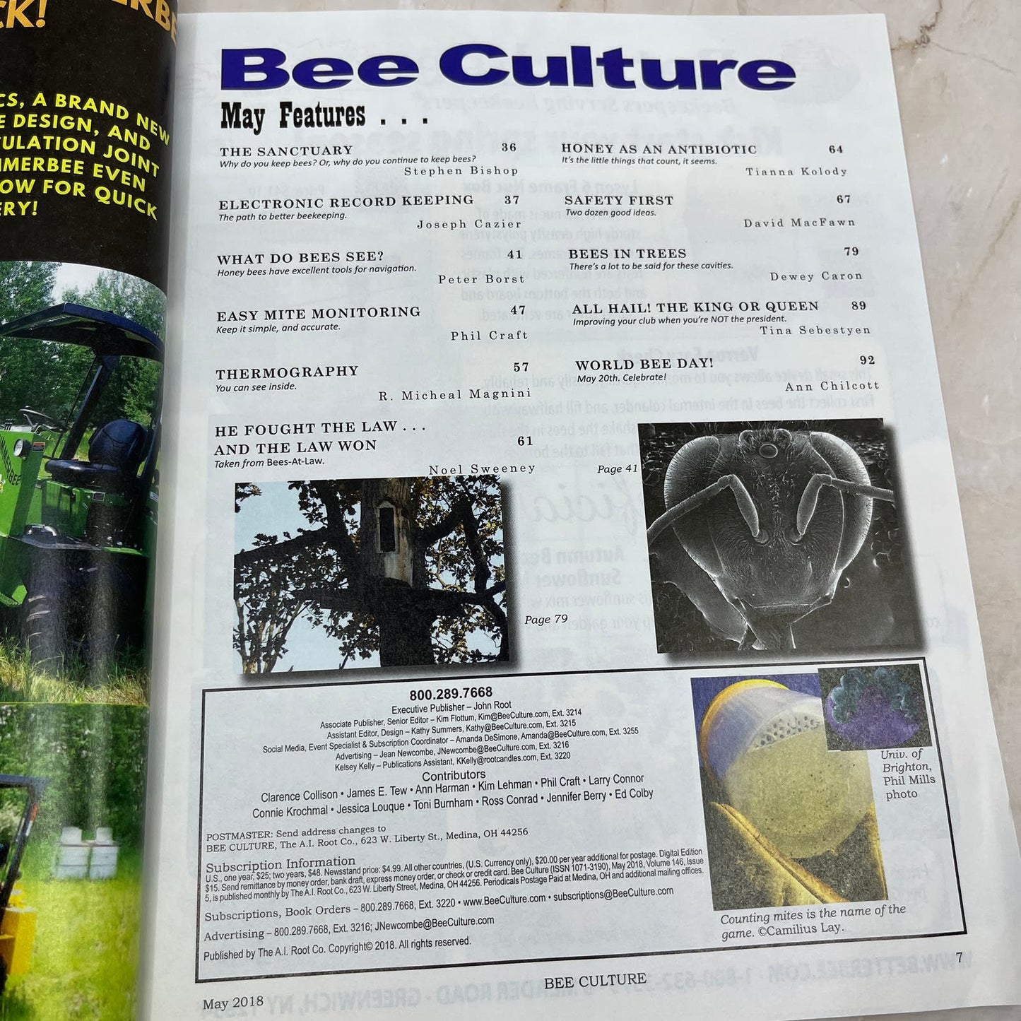 2018 May Bee Culture Magazine Magazine - Magazine of American Beekeeping M7