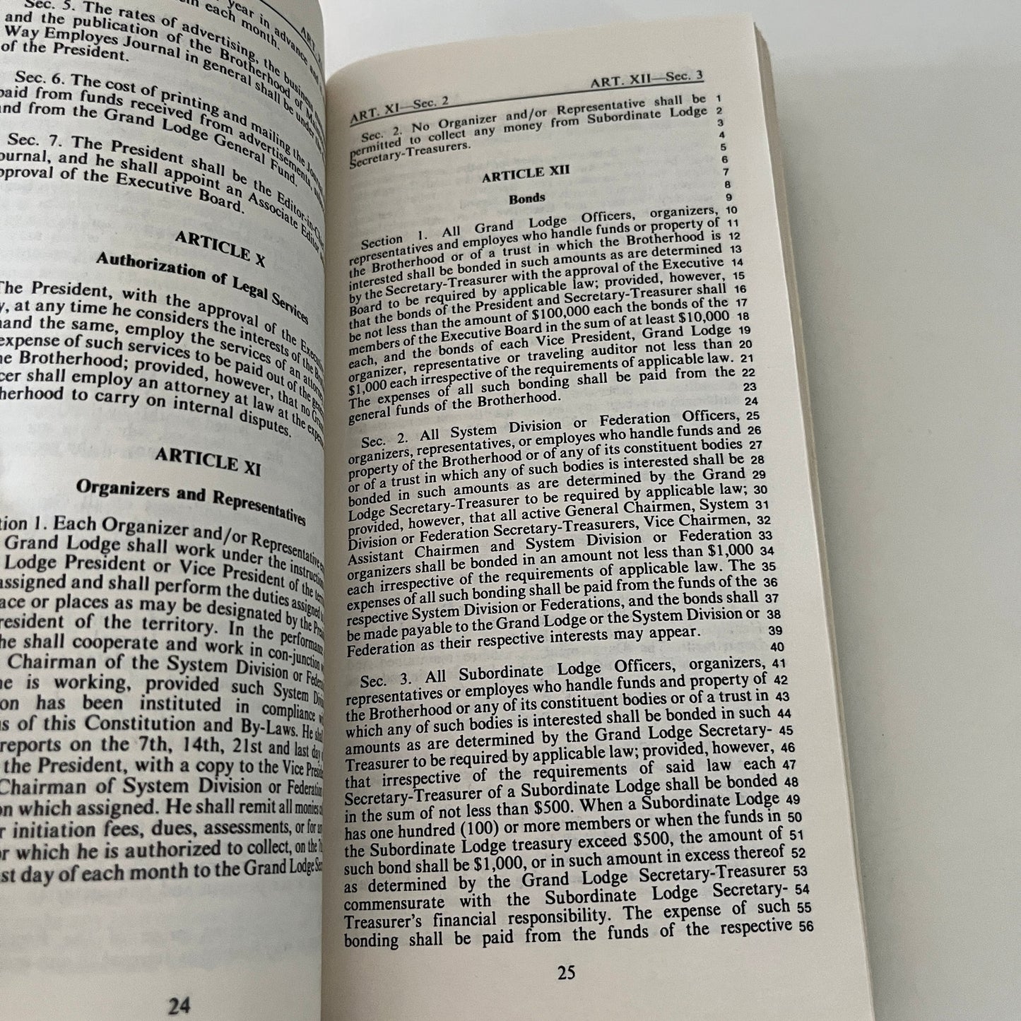 1987 Brotherhood of Maintenance of Way Employees By-Laws 100th Anniversary TK3