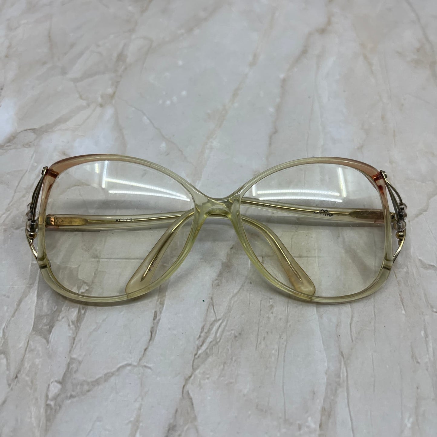 Retro Women’s Albert Nipon Lace Beaded Oversize Sunglasses Eyeglasses TD7-G9-4
