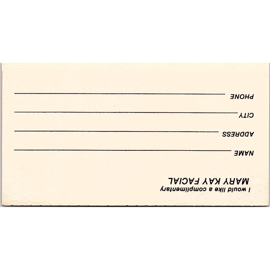Patricia A Jones Mary Kay Cosmetics Houston TX Vintage Business Card SE3-B14